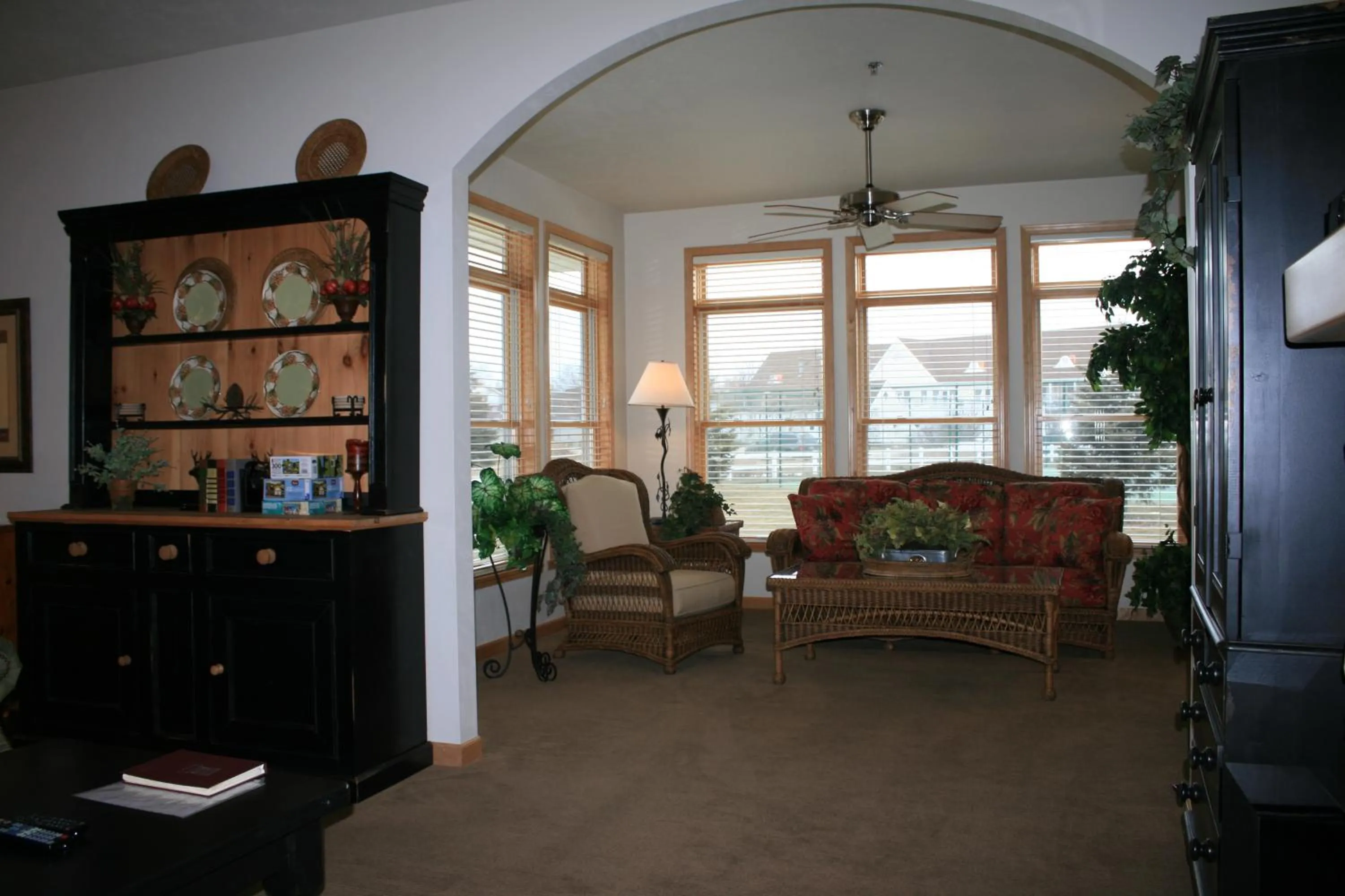 Living room in Birchwood Lodge