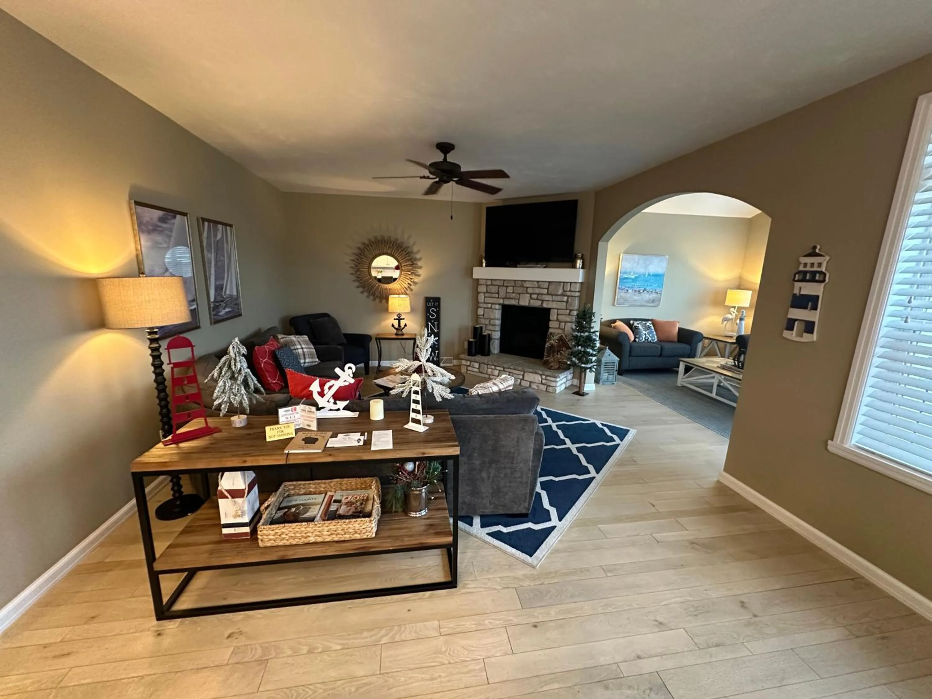 Living room in Birchwood Lodge