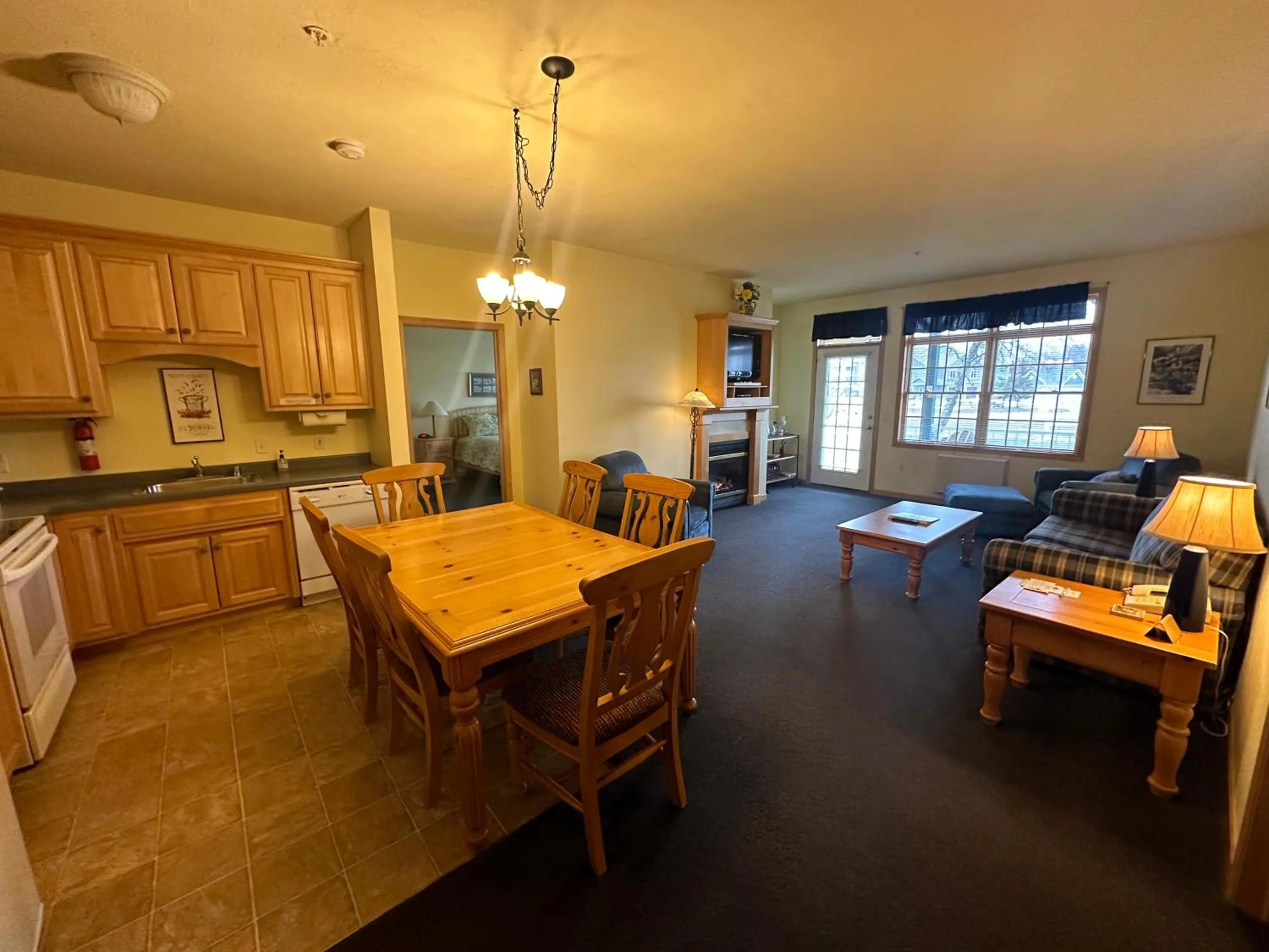 Living room in Birchwood Lodge