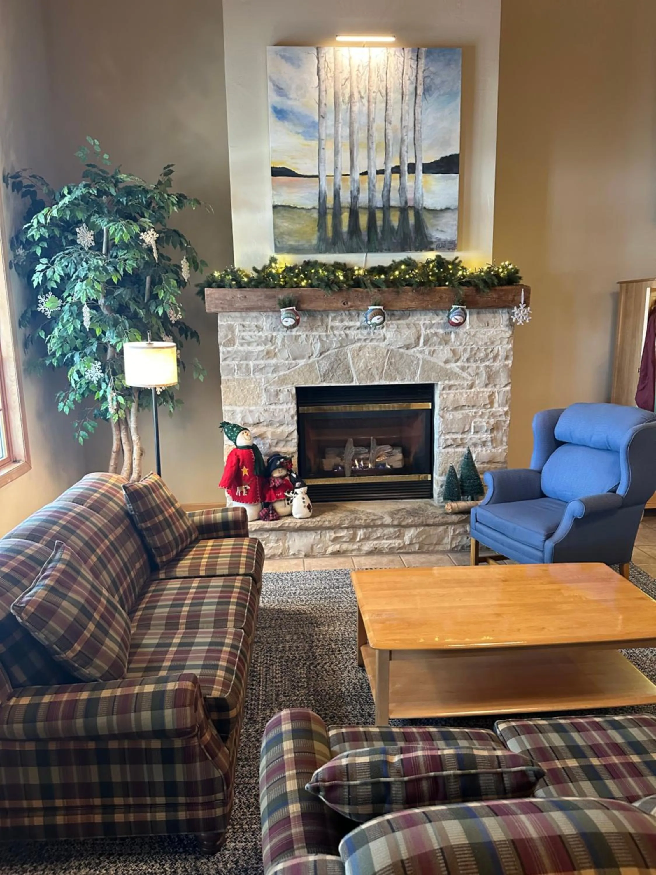 Lobby or reception in Birchwood Lodge