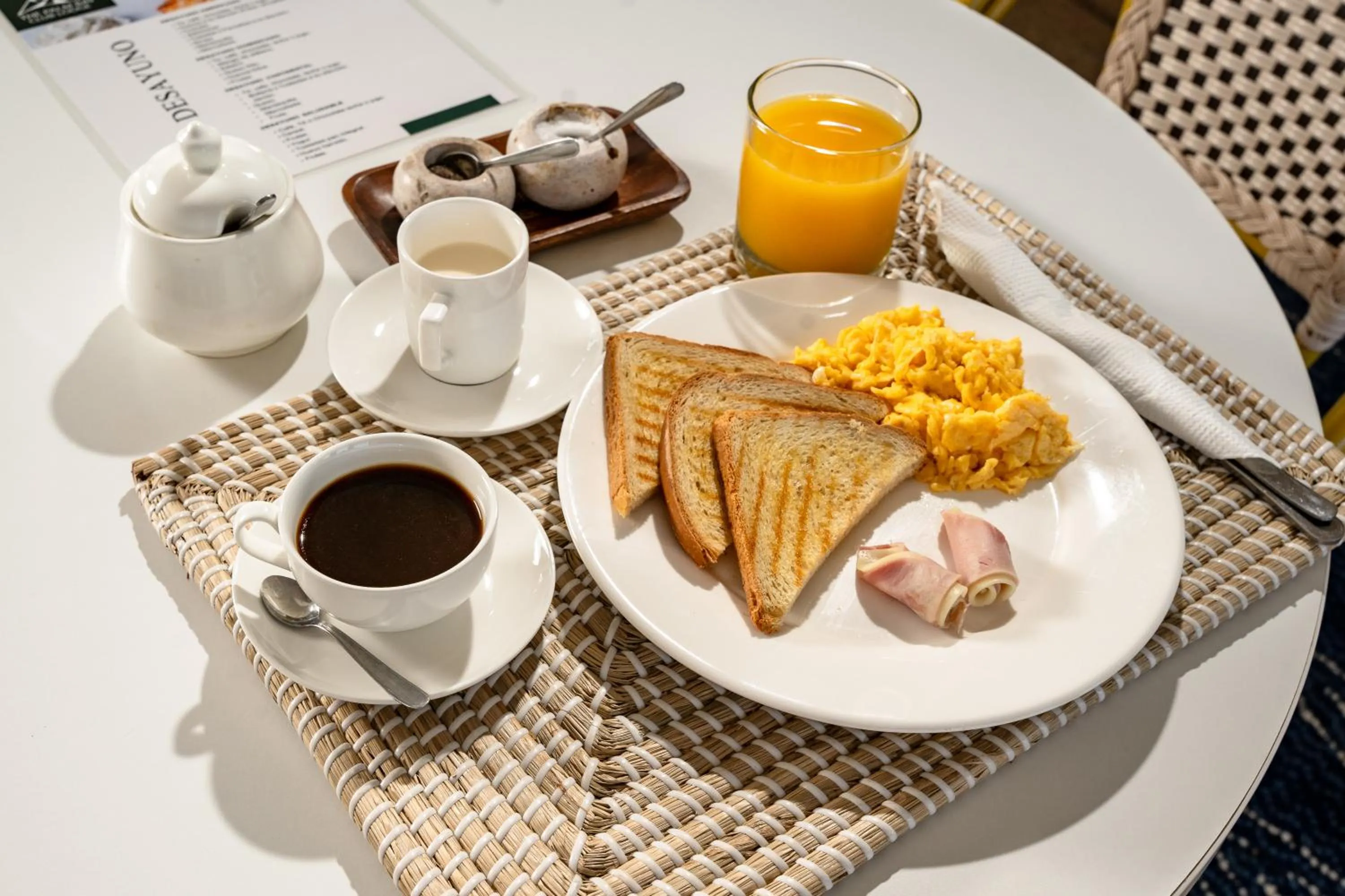 Breakfast in The Palm Bay Club Lodge