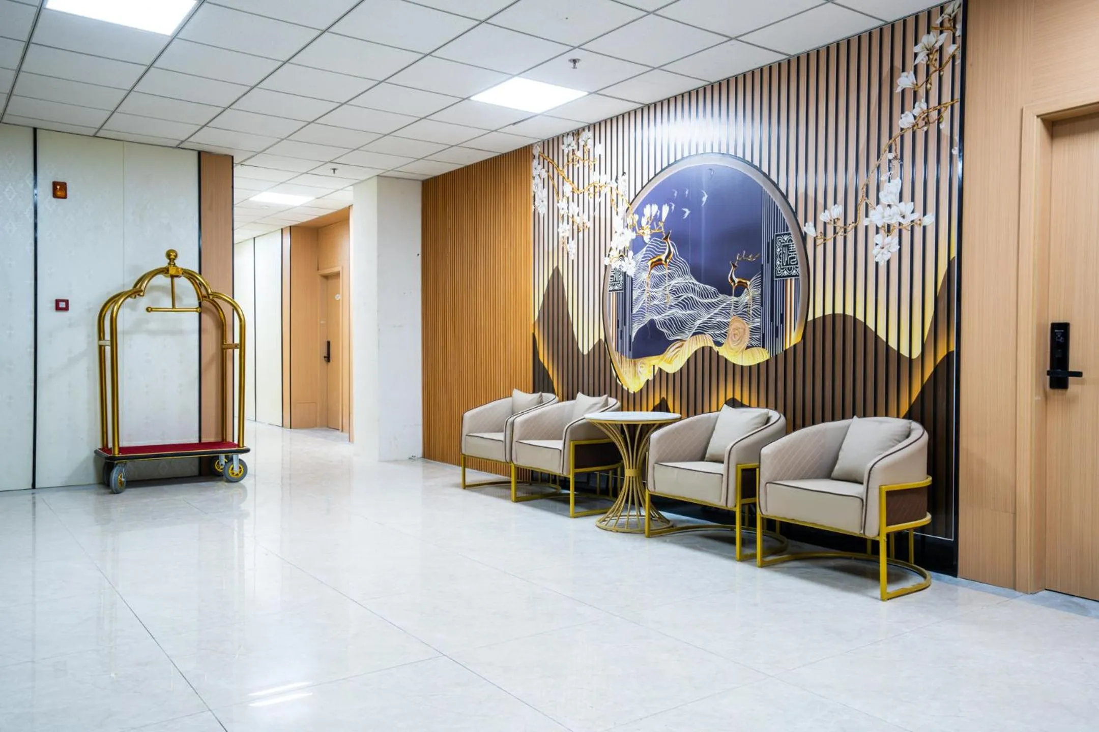 Seating area in Home me Hotel Makati