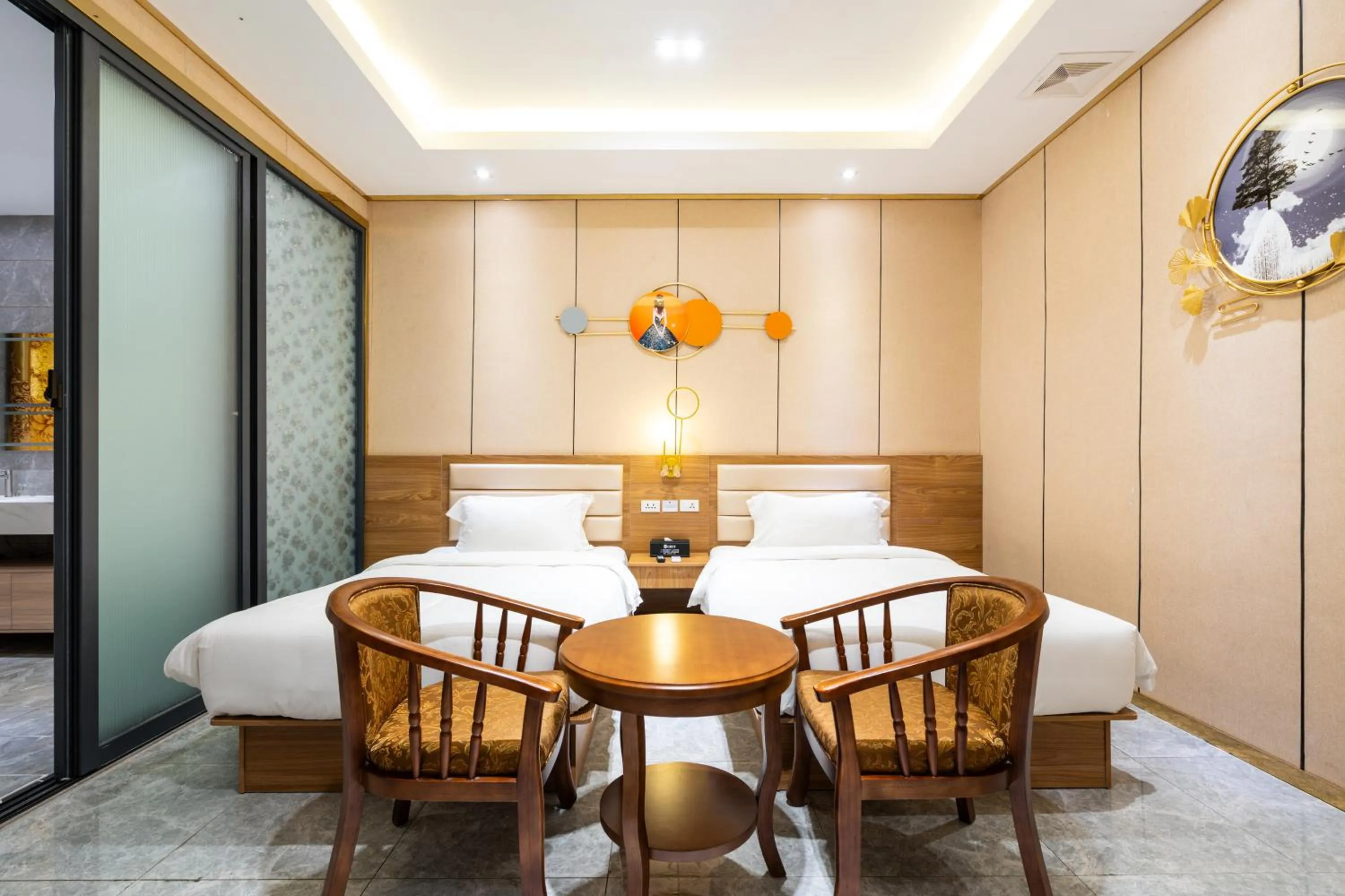 Photo of the whole room in Home me Hotel Makati