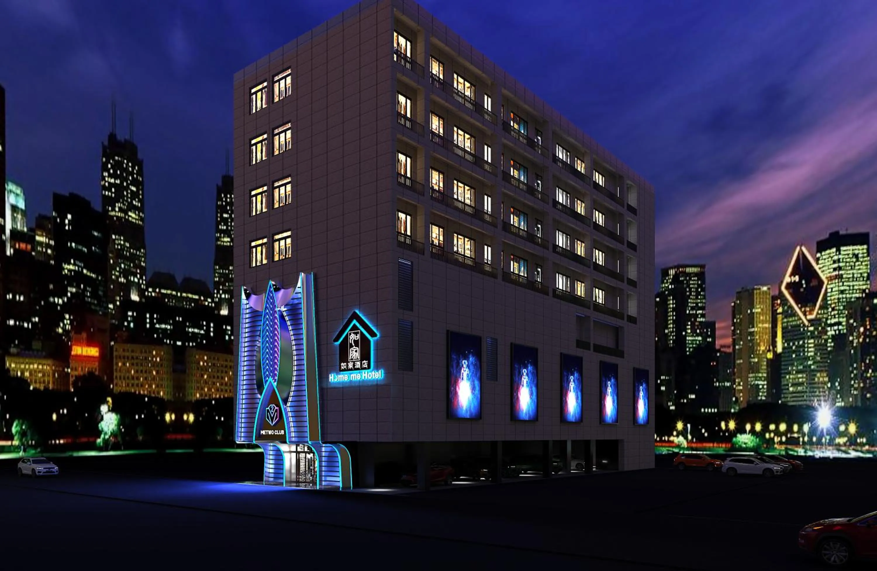 Property building in Home me Hotel Makati