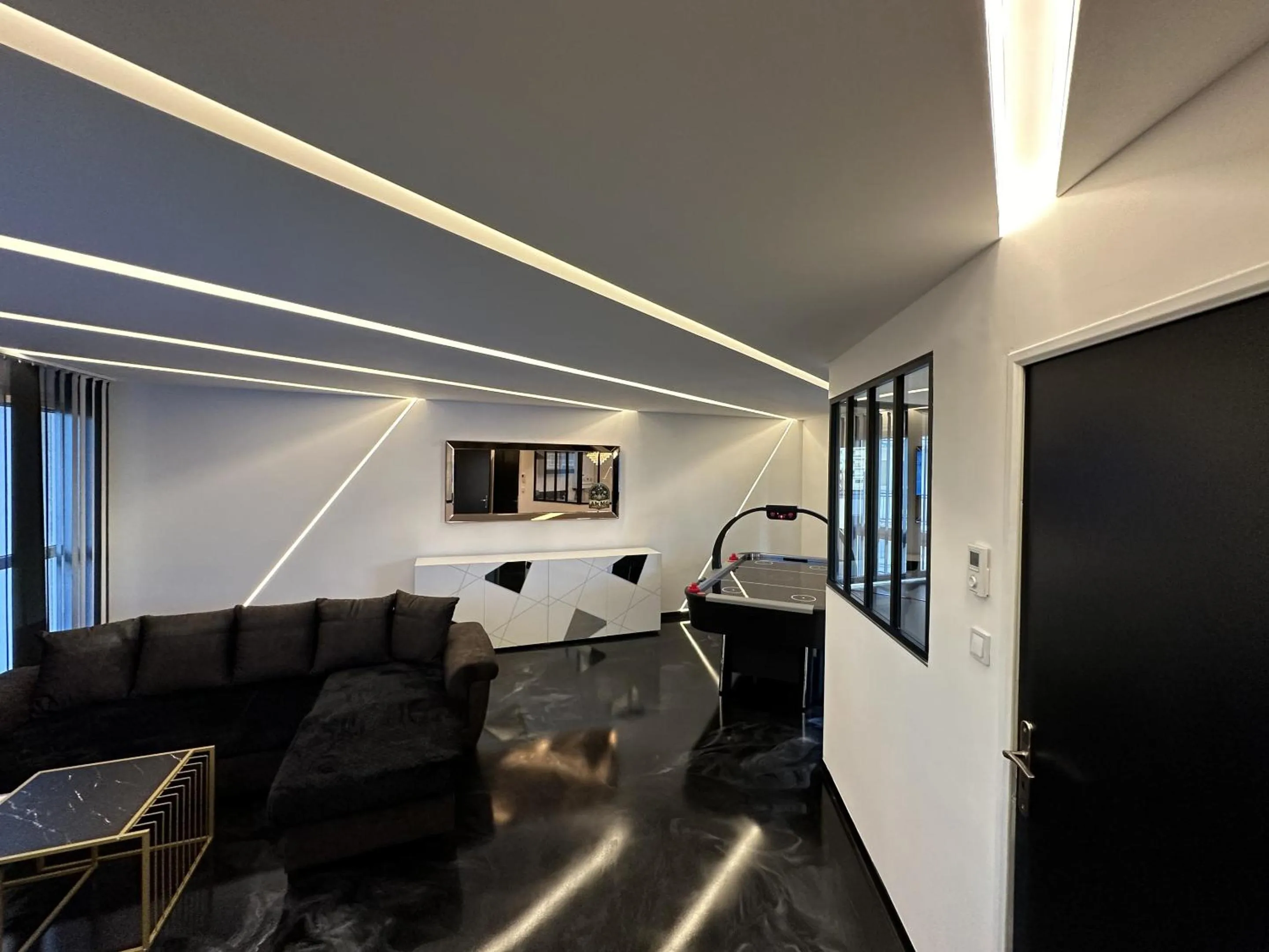 Living room in Appartement Luxe Vue sur Mer Calais Plage