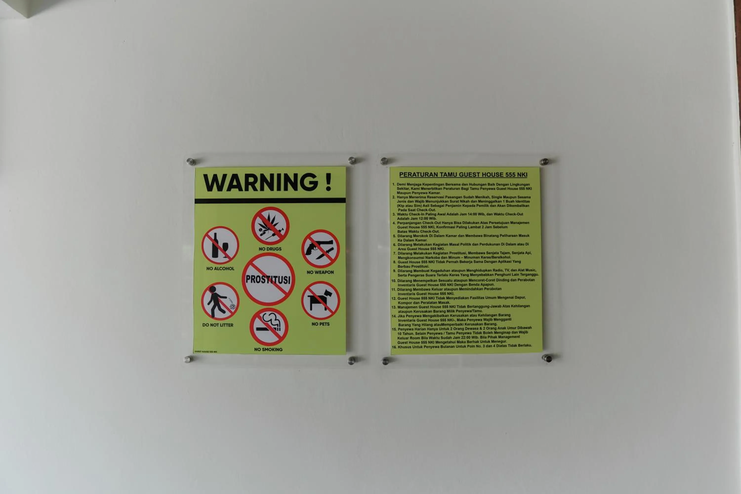 Text overlay in 555 Nangka Guest House