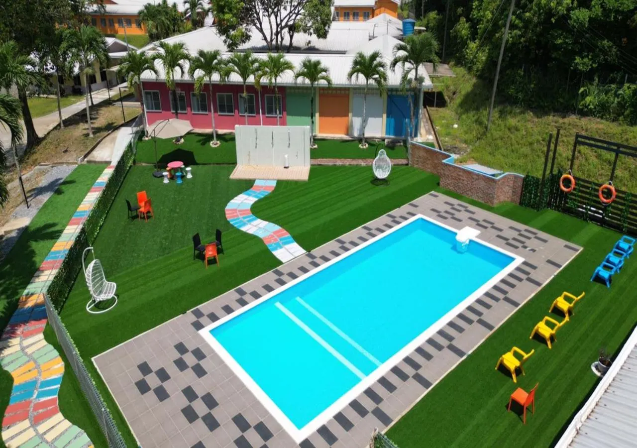 Swimming pool in Putra Sentosa Retreat Camp, Sematan