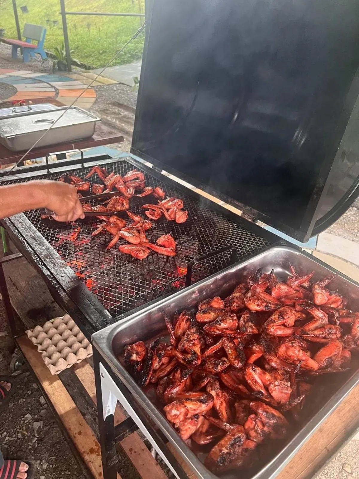 BBQ facilities in Putra Sentosa Retreat Camp, Sematan