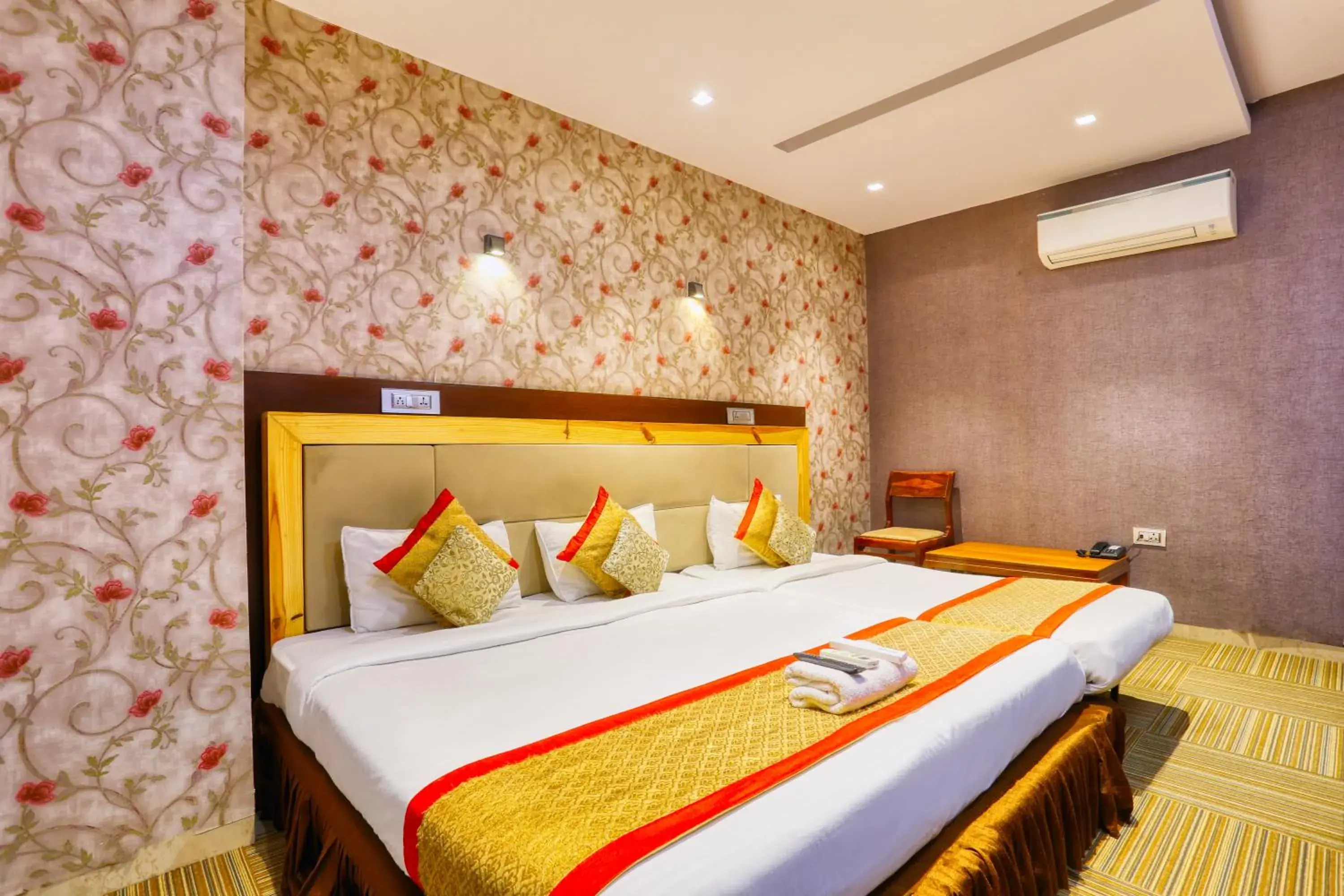 Bedroom, Bed in The Ashoka Hotel Bedroom, Bed in The Ashoka Hotel