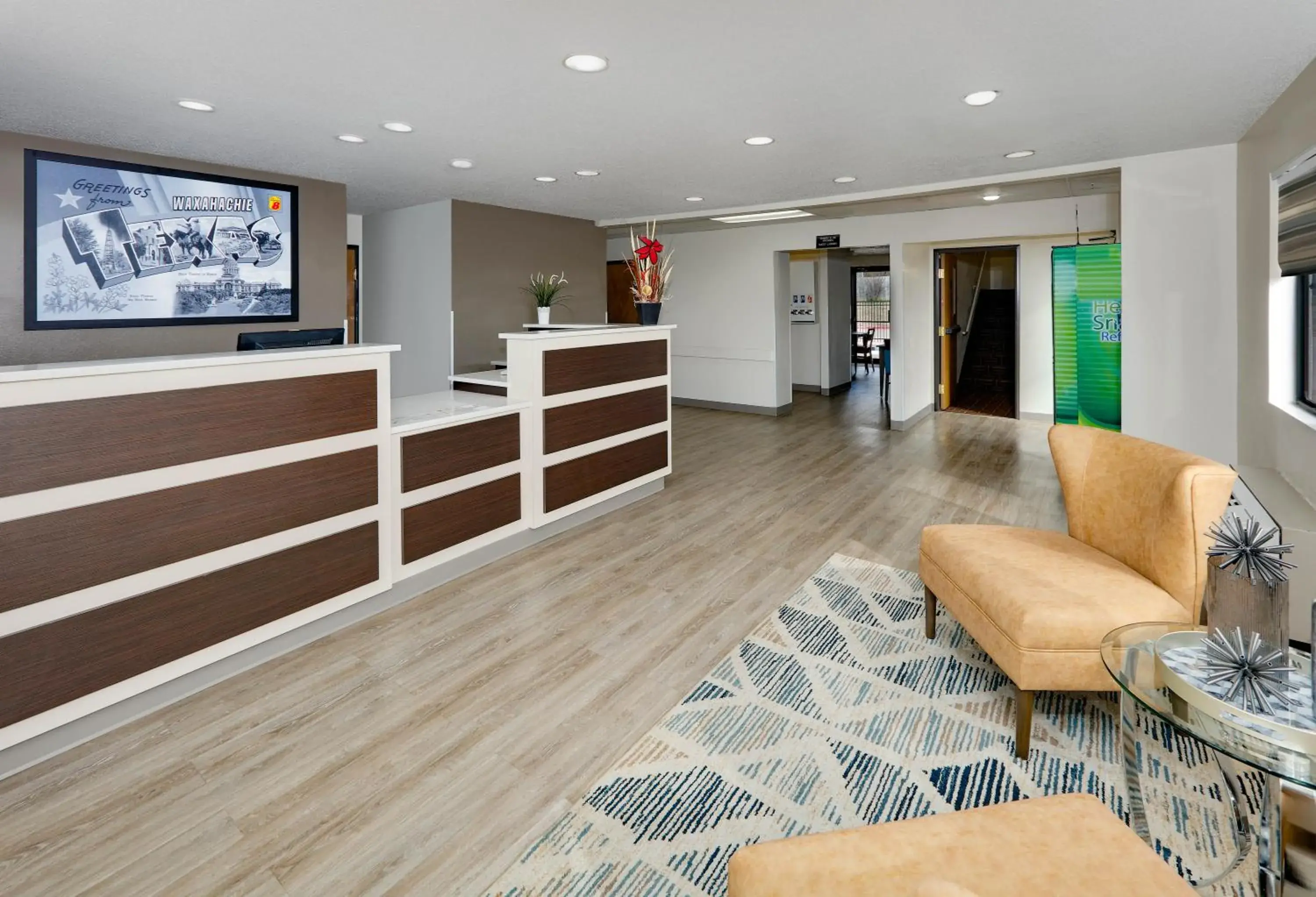 Lobby or reception in Super 8 by Wyndham Waxahachie TX Lobby or reception in Super 8 by Wyndham Waxahachie TX