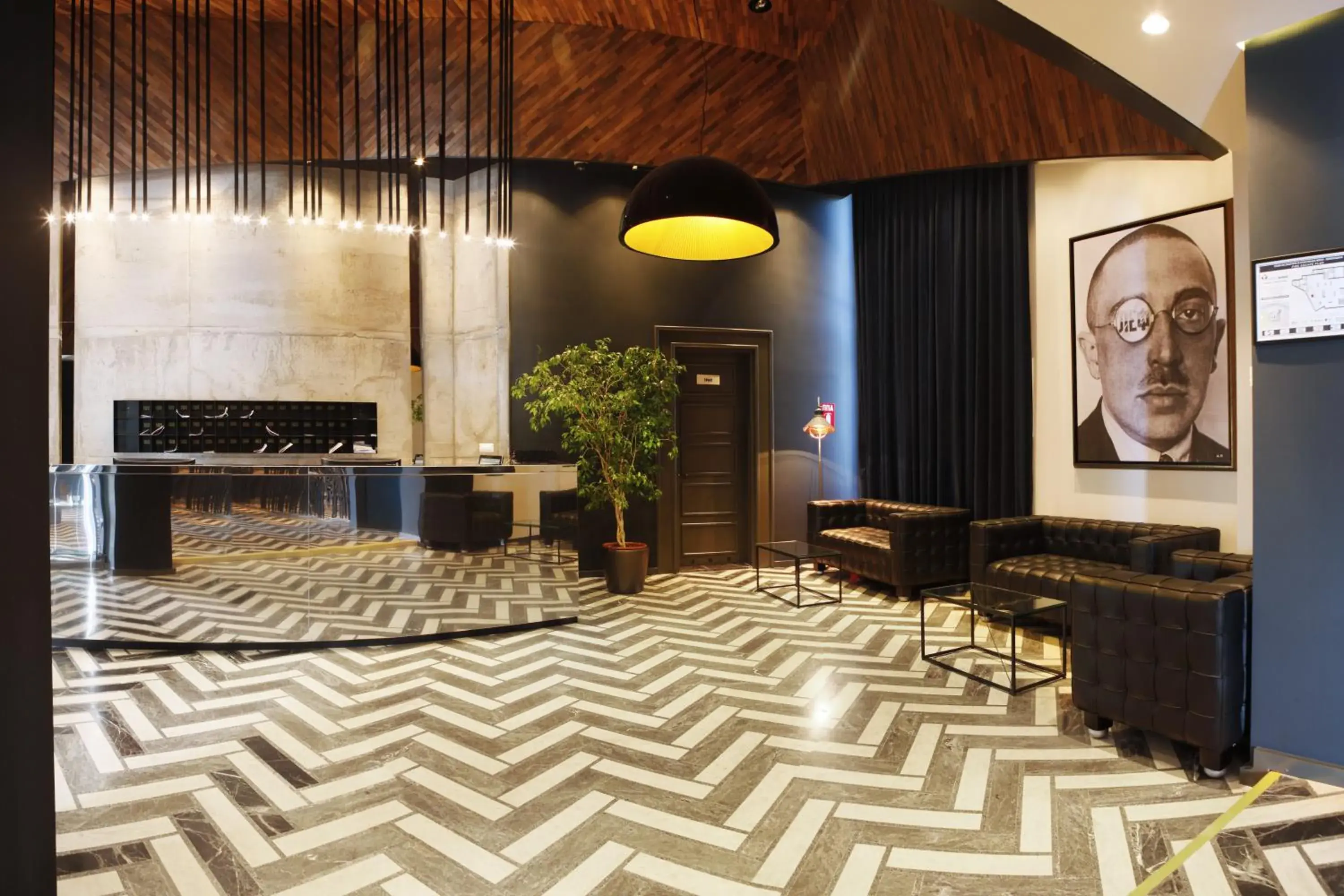 Lobby or reception in Hotel Russia Lobby or reception in Hotel Russia