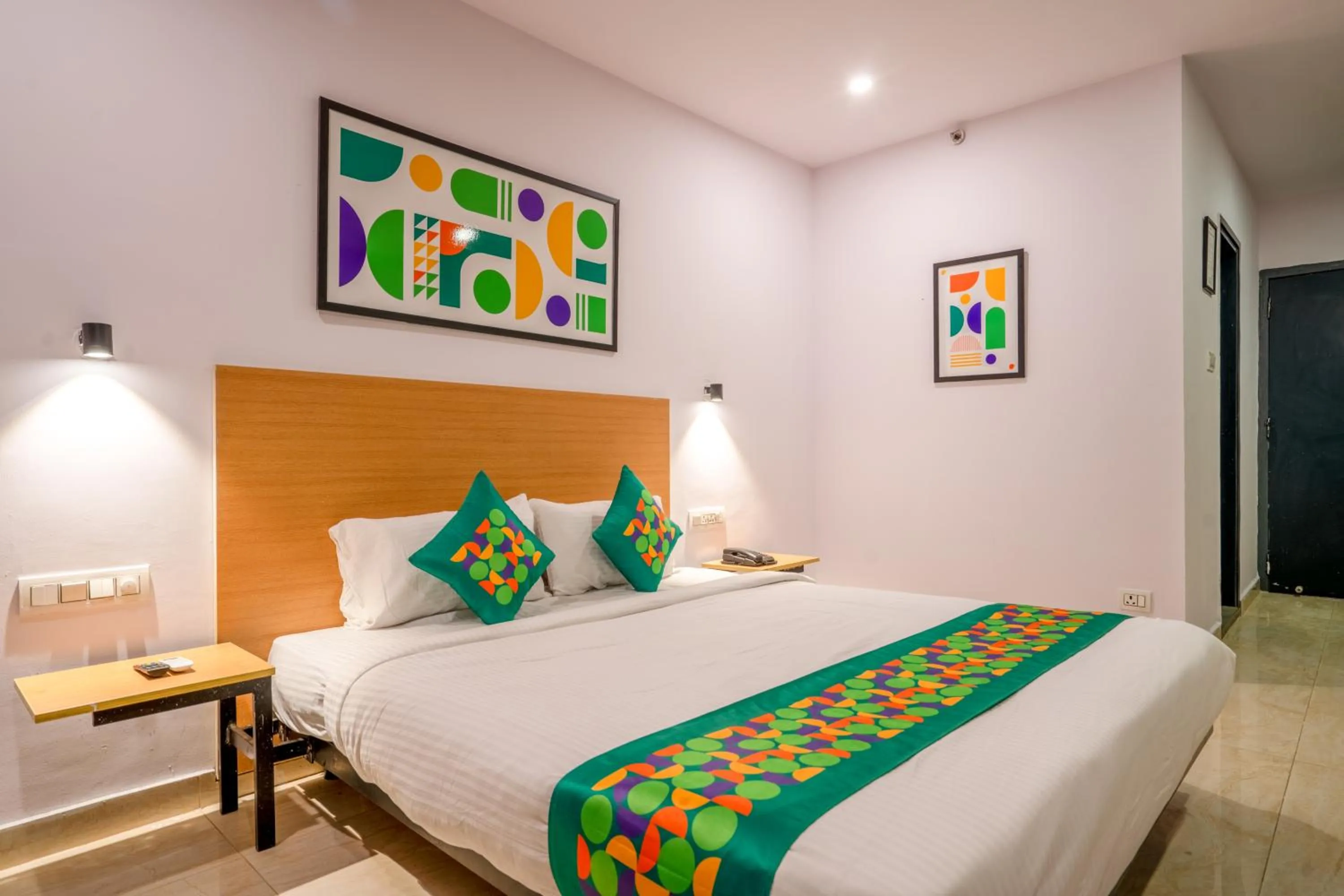 Bedroom, Bed in Treebo De Alphabet Nagole