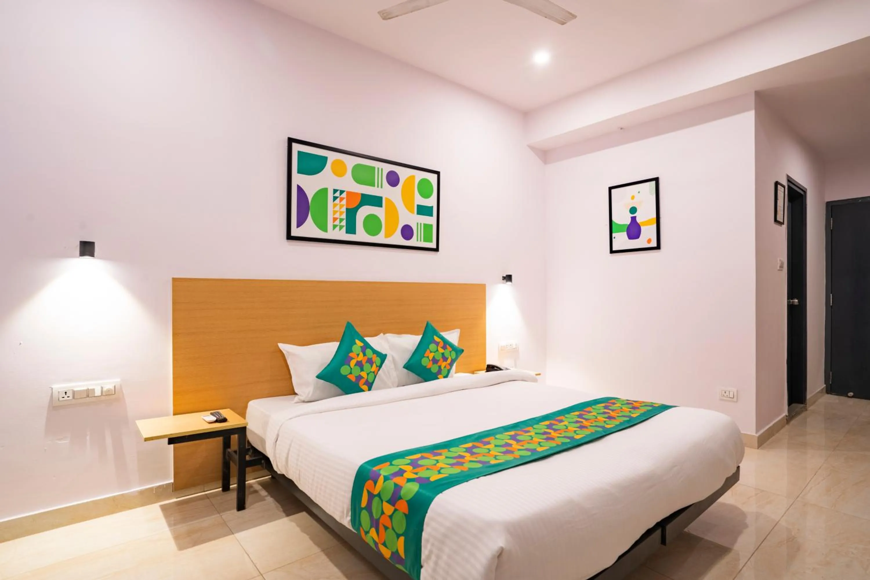 Bedroom, Bed in Treebo De Alphabet Nagole