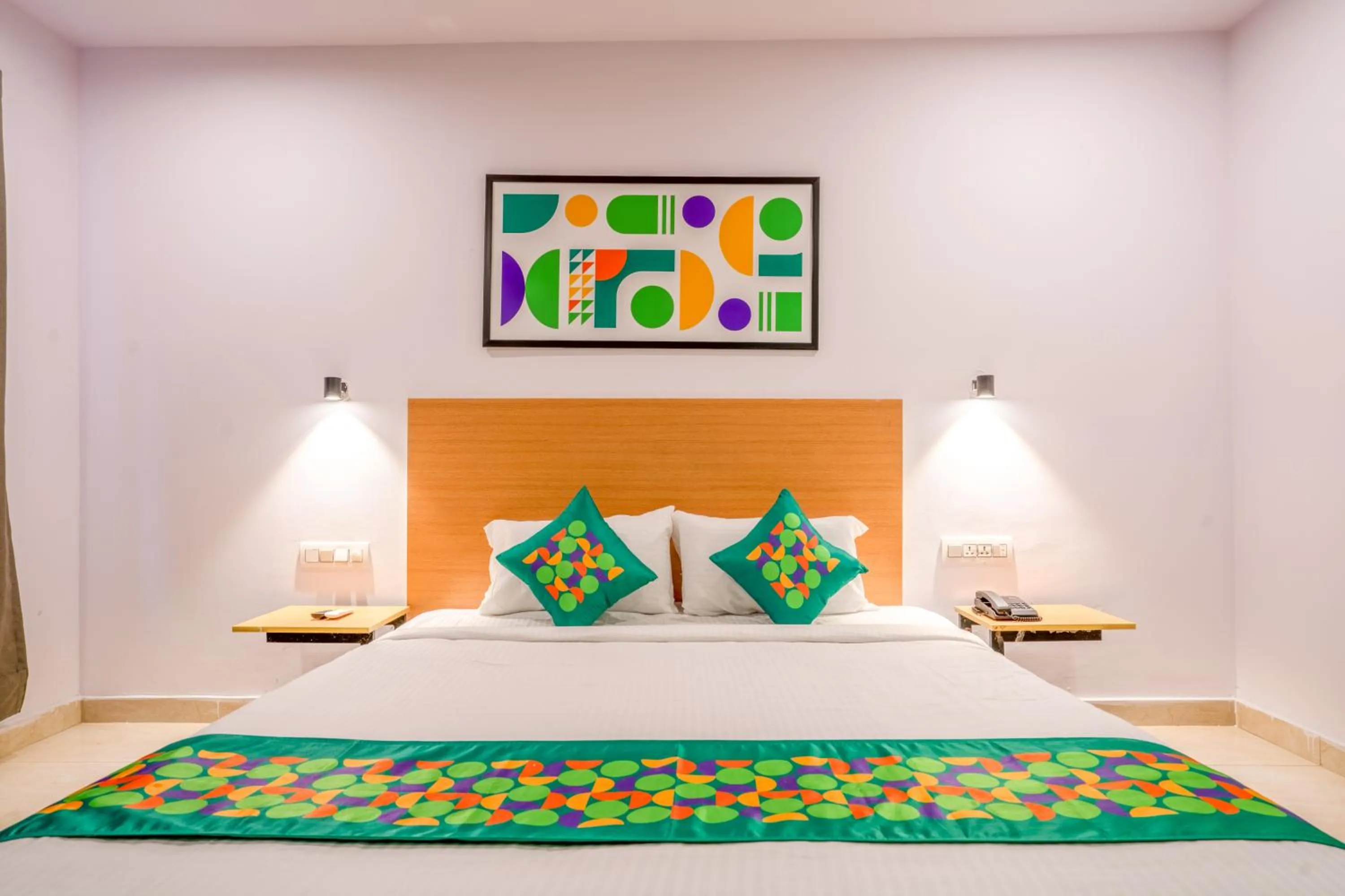 Bedroom, Bed in Treebo De Alphabet Nagole