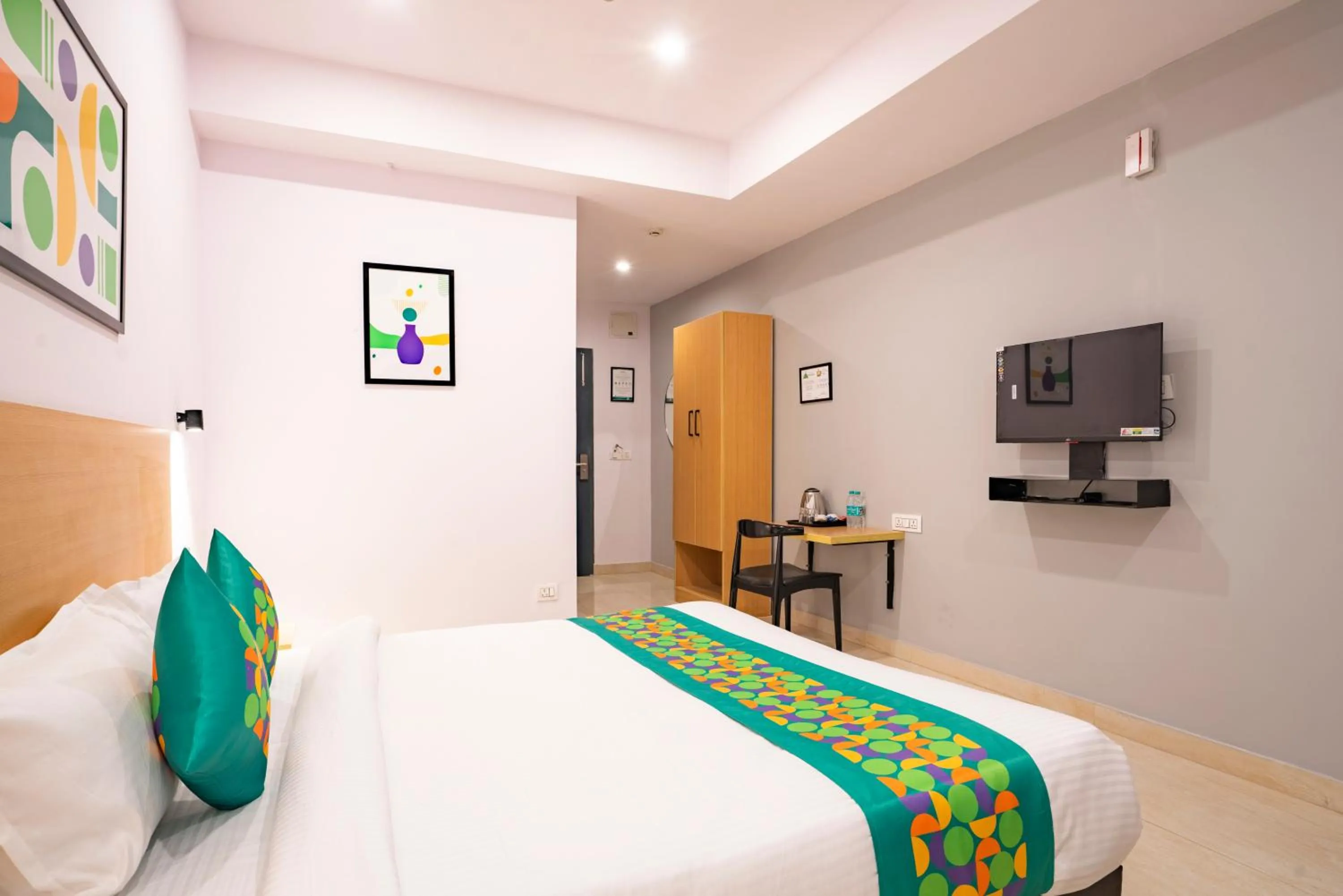 Bedroom, Bed in Treebo De Alphabet Nagole