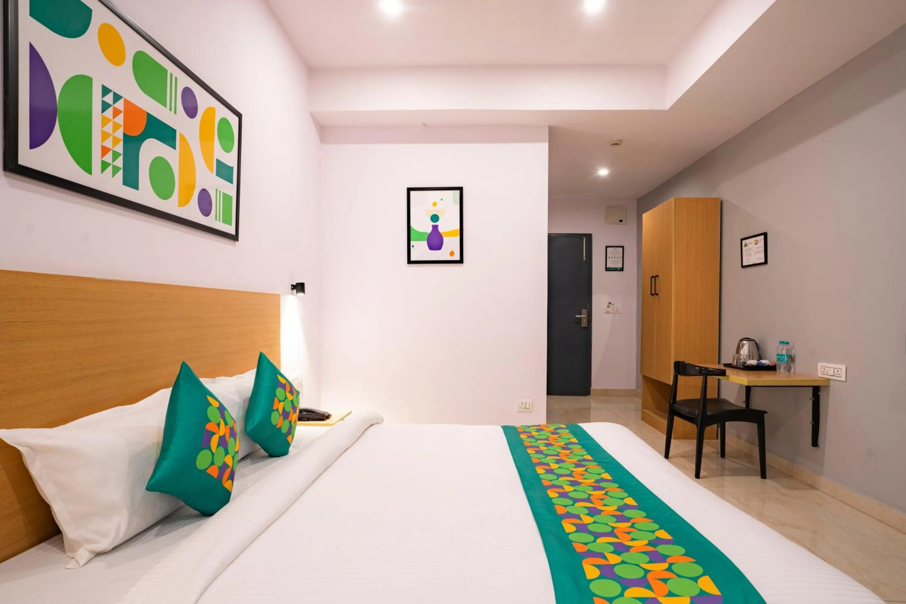 Bedroom, Bed in Treebo De Alphabet Nagole