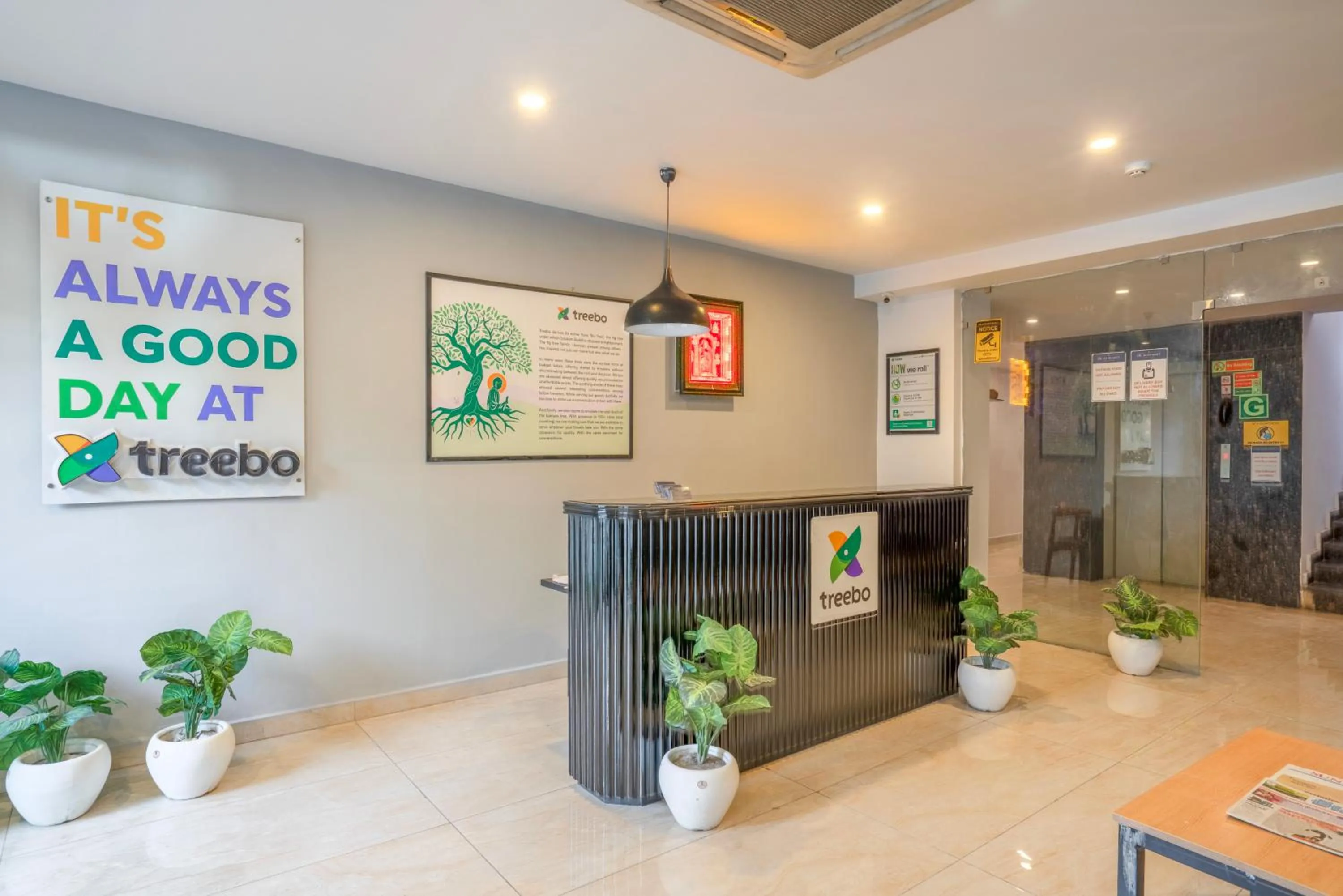 Lobby or reception in Treebo De Alphabet Nagole