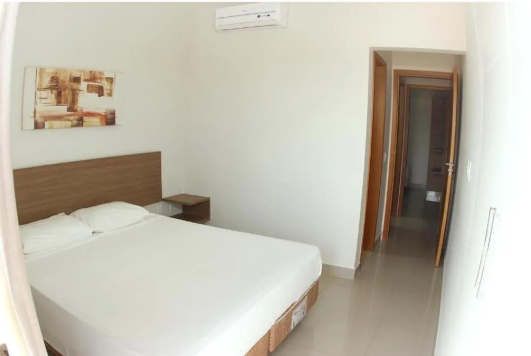 Bed in Hotel Marina Flat & Náutica