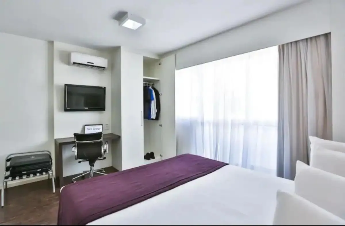 Bed in Apartamento Completo ao lado da lagoa da Pampulha