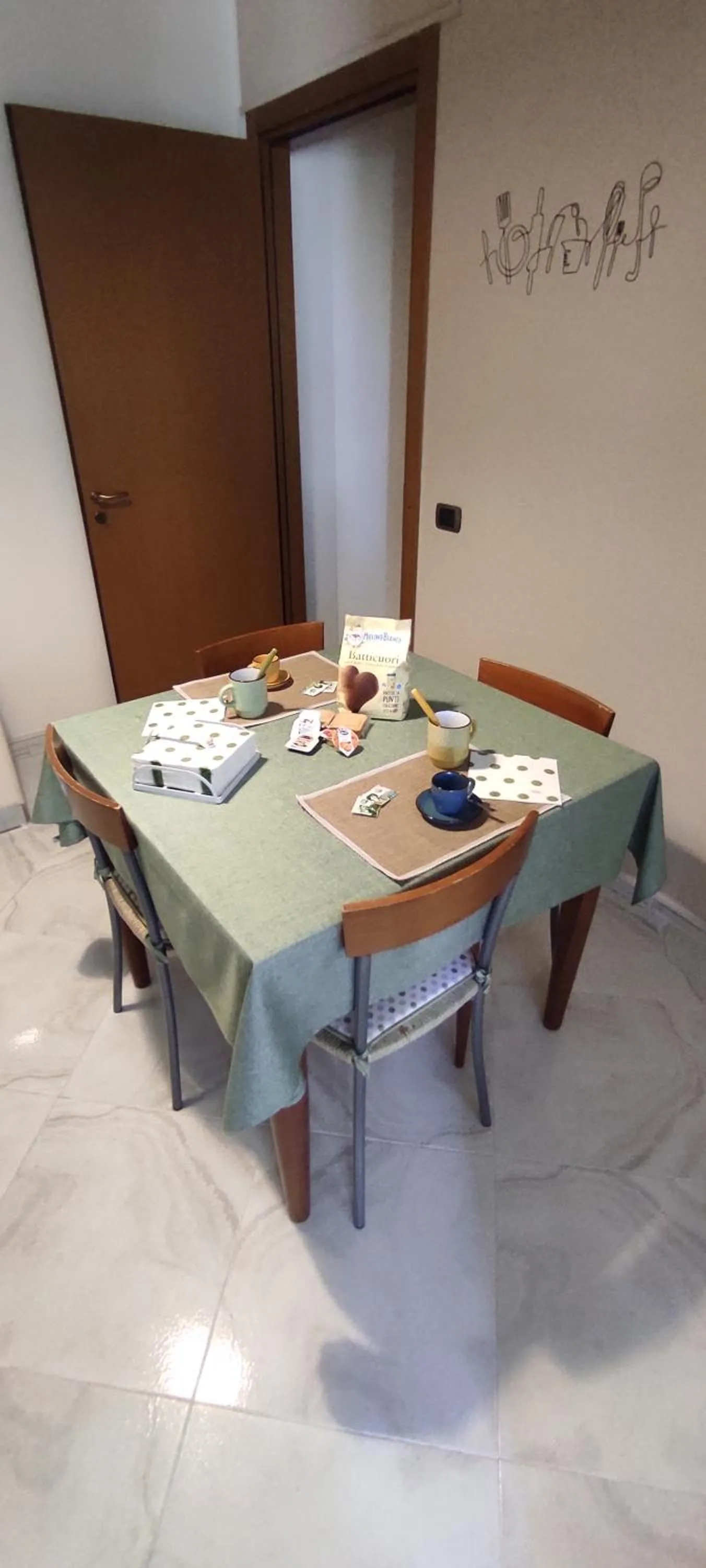 Dining area in A casa di Chiara