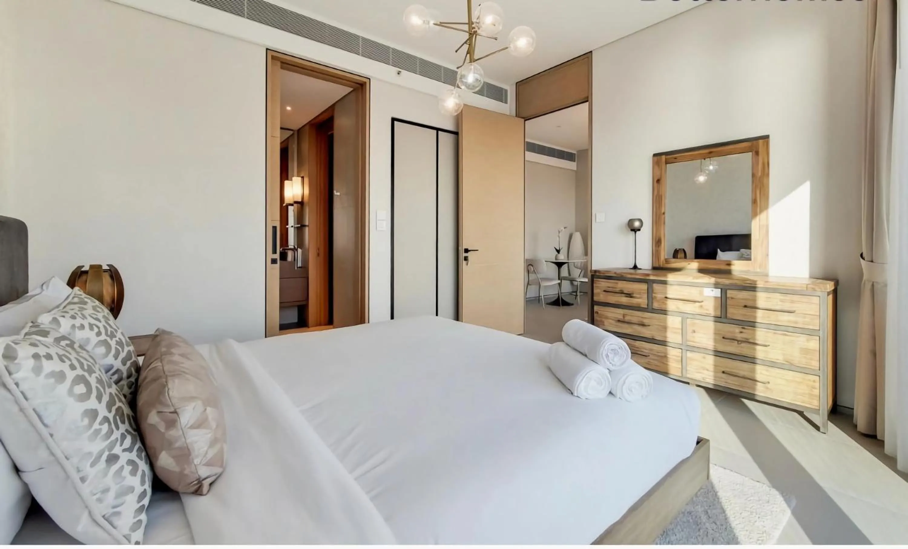 Bedroom in Jumeirah Gate Tower JBR 1BR Apartment