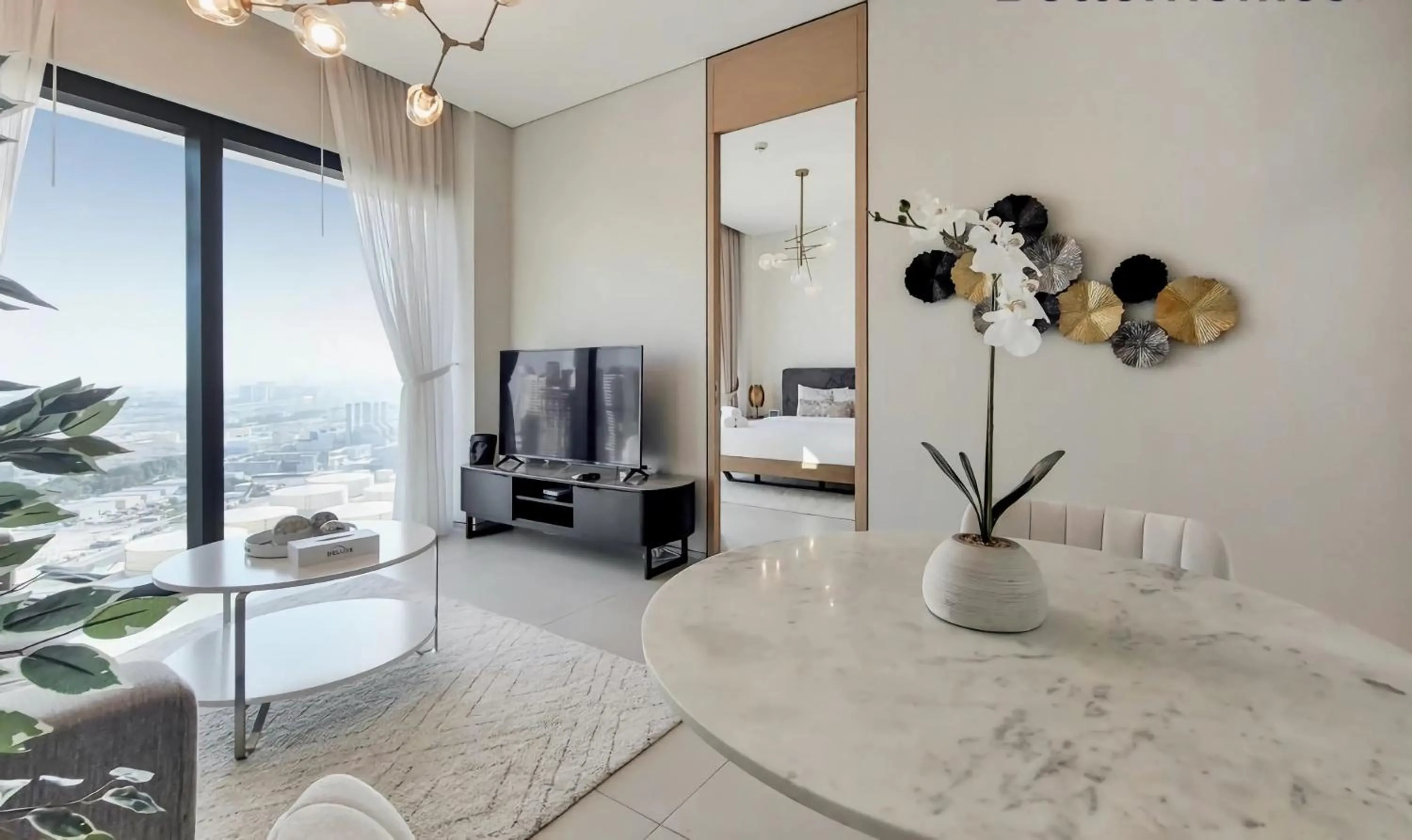 TV and multimedia in Jumeirah Gate Tower JBR 1BR Apartment