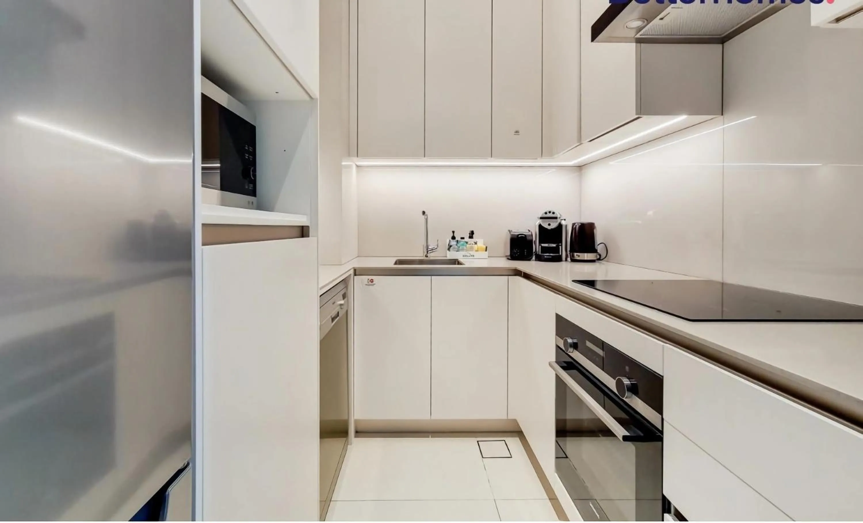 kitchen in Jumeirah Gate Tower JBR 1BR Apartment