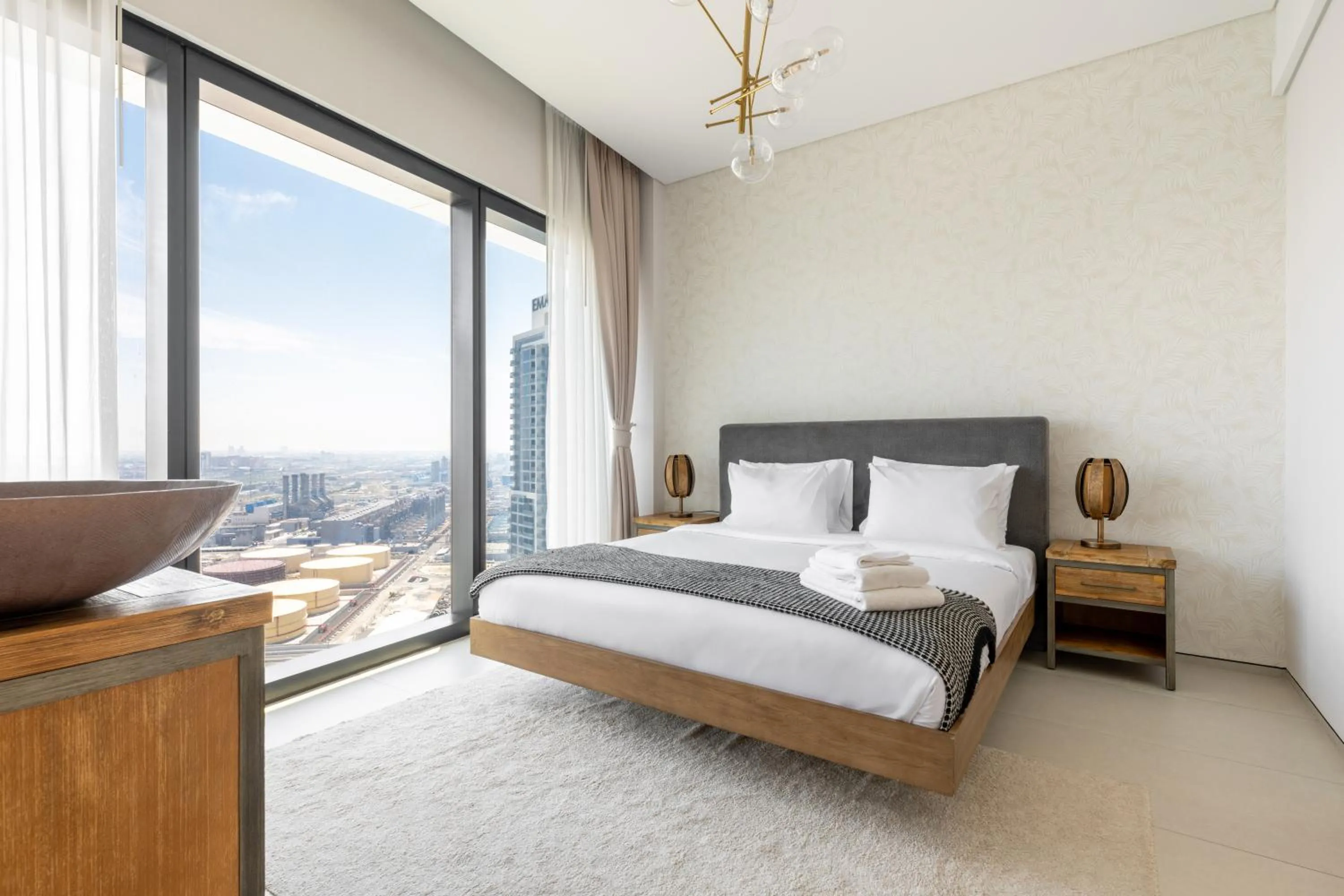 Photo of the whole room in Jumeirah Gate Tower JBR 1BR Apartment