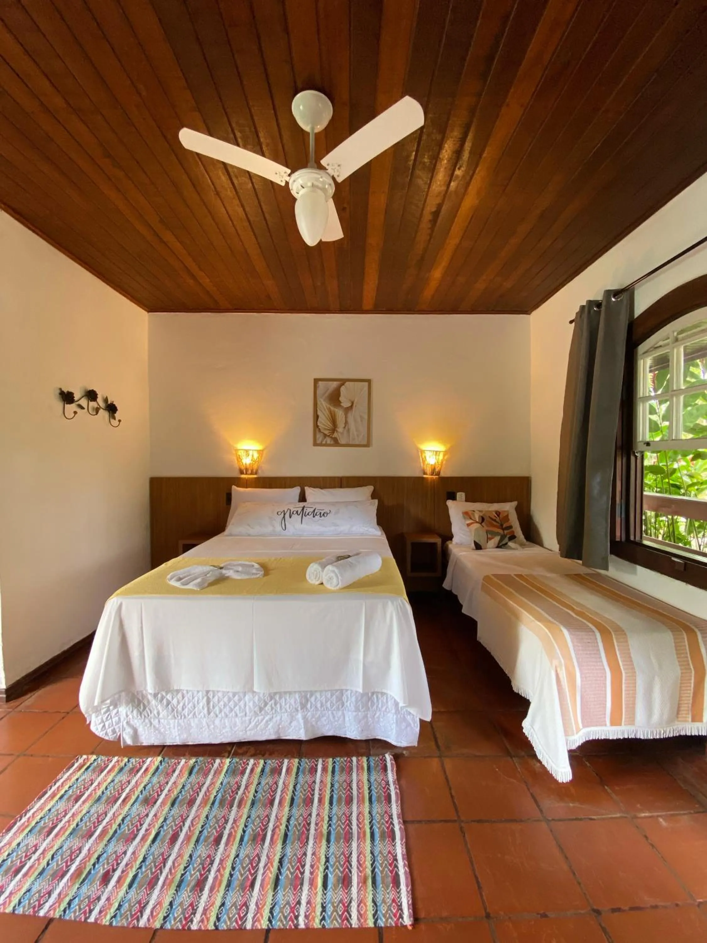 Triple Room with Balcony in Pousada Serra da Bocaina Paraty