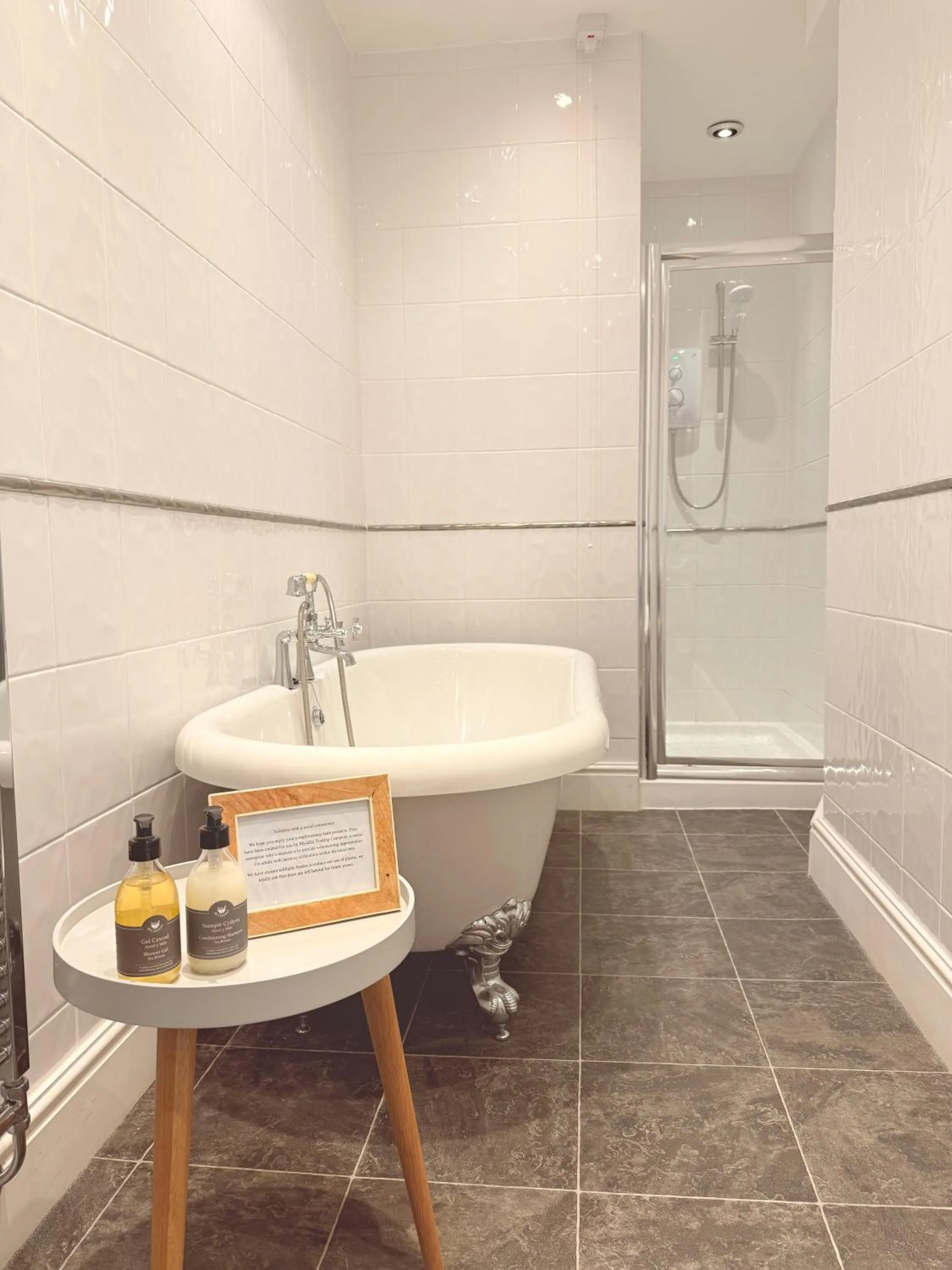 Bathroom in Coed Mawr Hall Bed & Breakfast