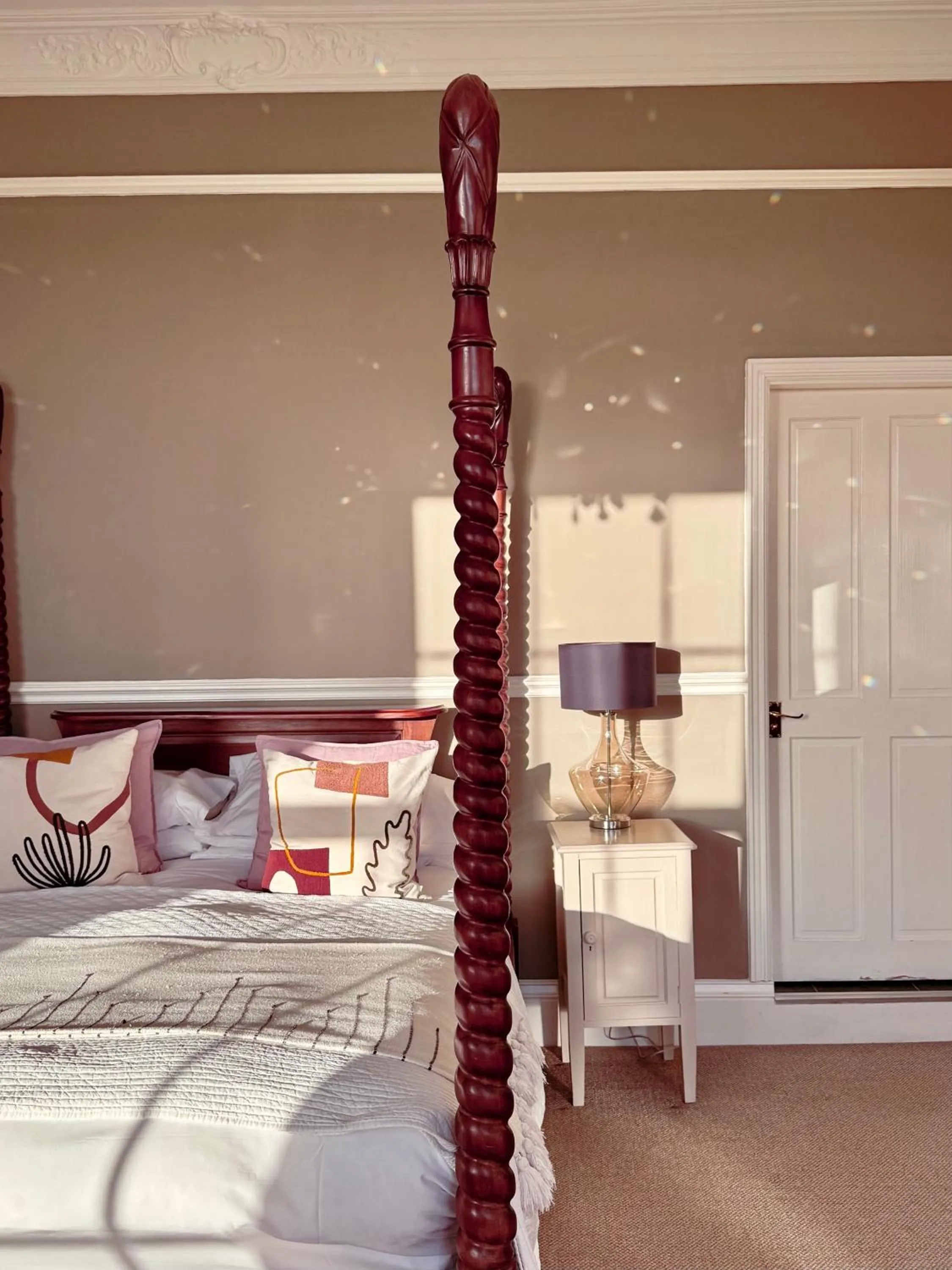 Bedroom, Bed in Coed Mawr Hall Bed & Breakfast