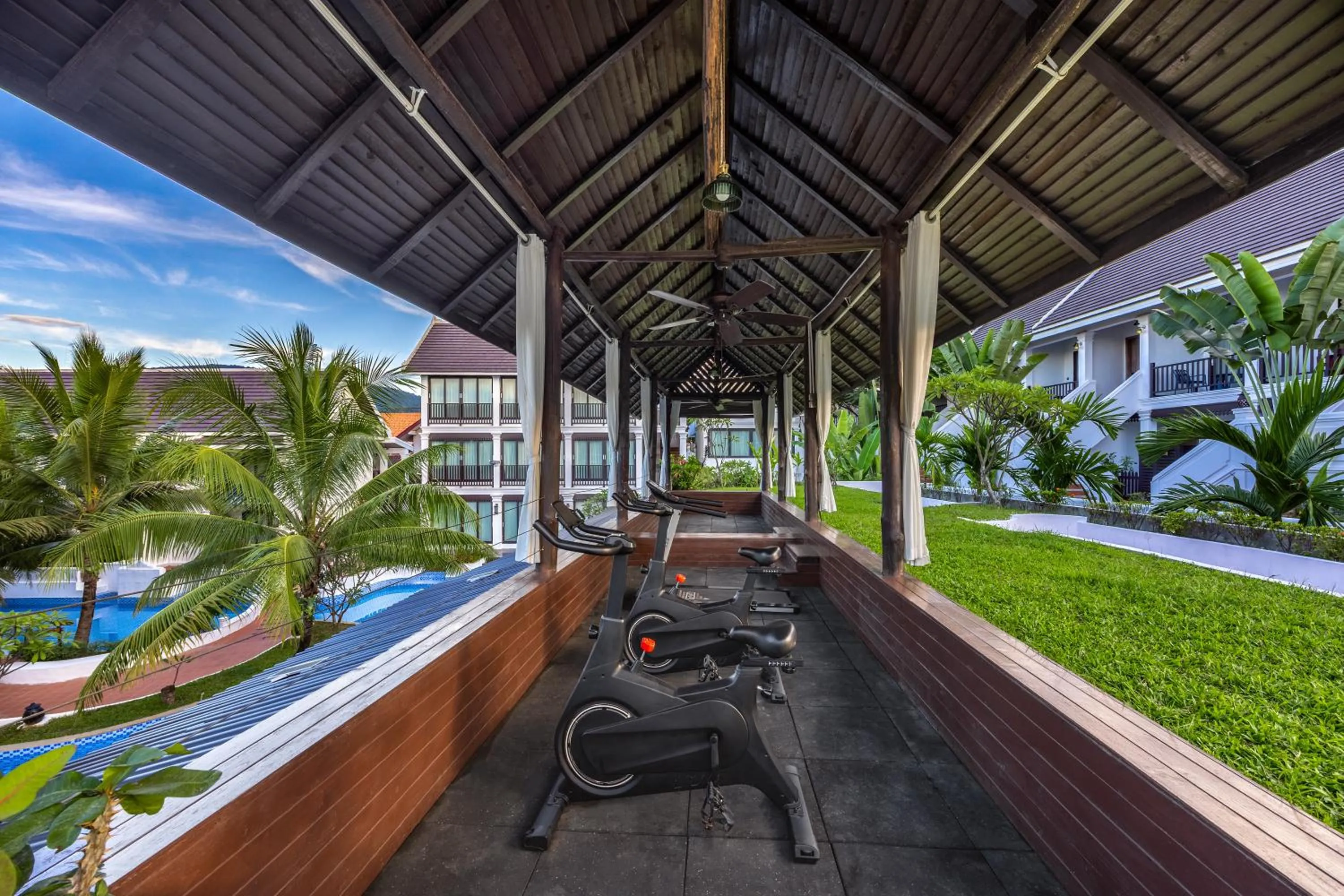 Fitness centre/facilities in Manyo Hotel and Resort