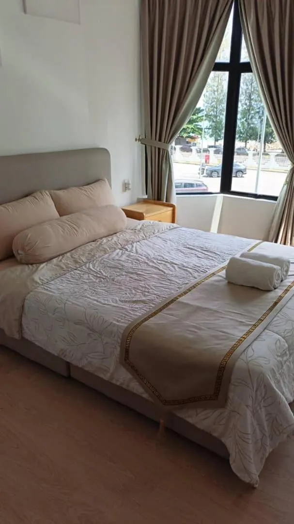 Bed in Auliya Homestay Melaka Seaview Pantai Puteri