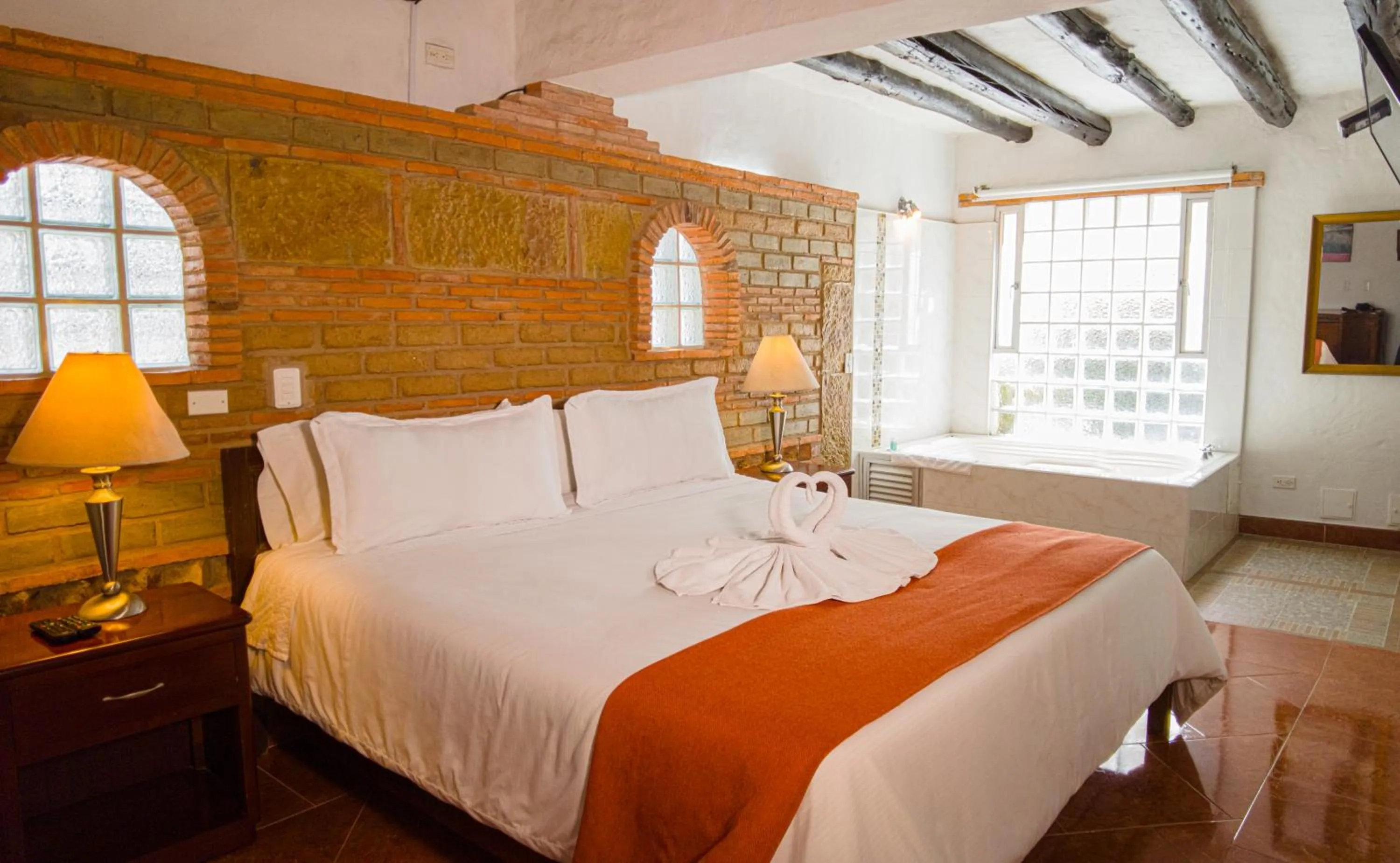 Bed in Hotel Los Frayles