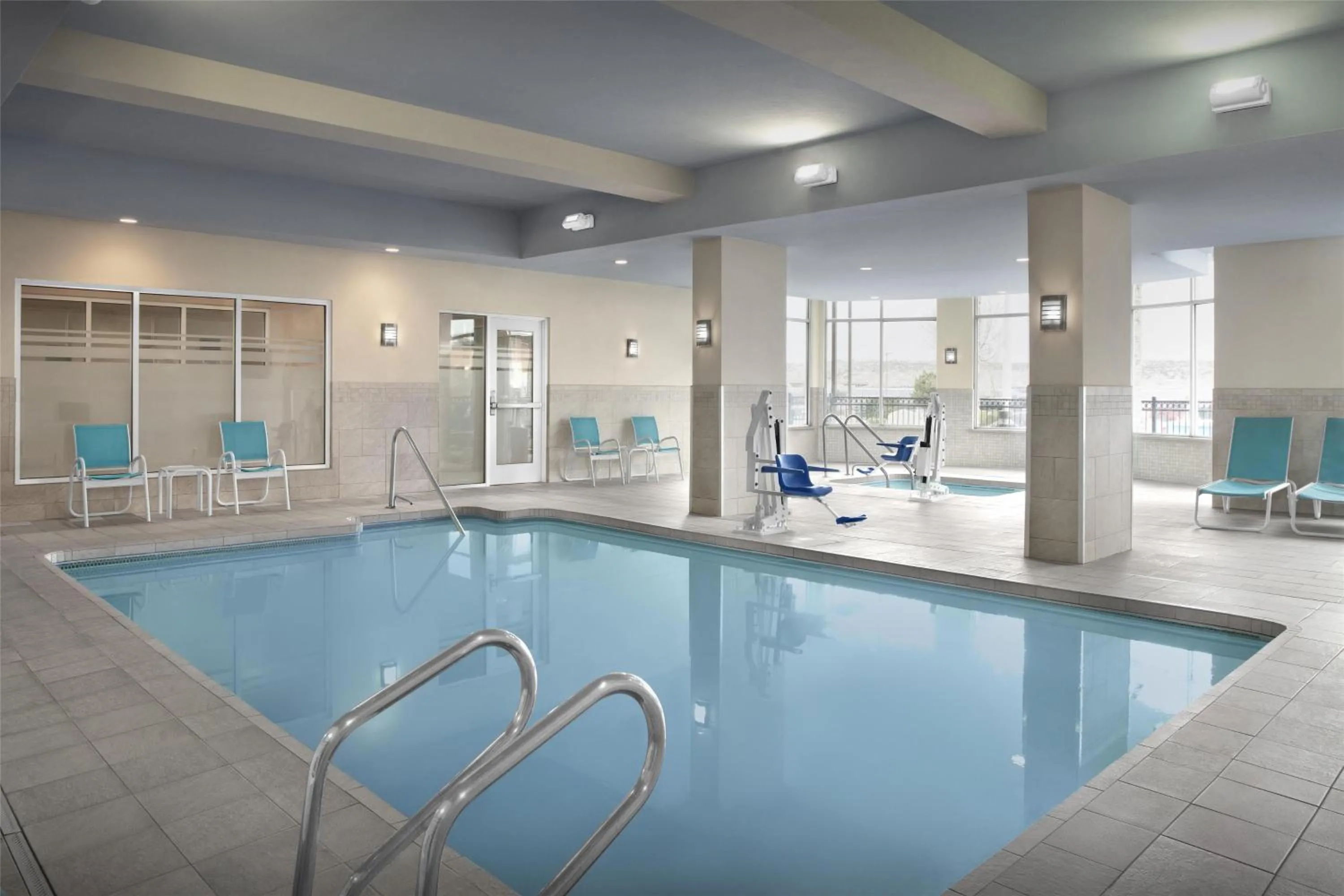 Pool view in Hilton Garden Inn Gallup