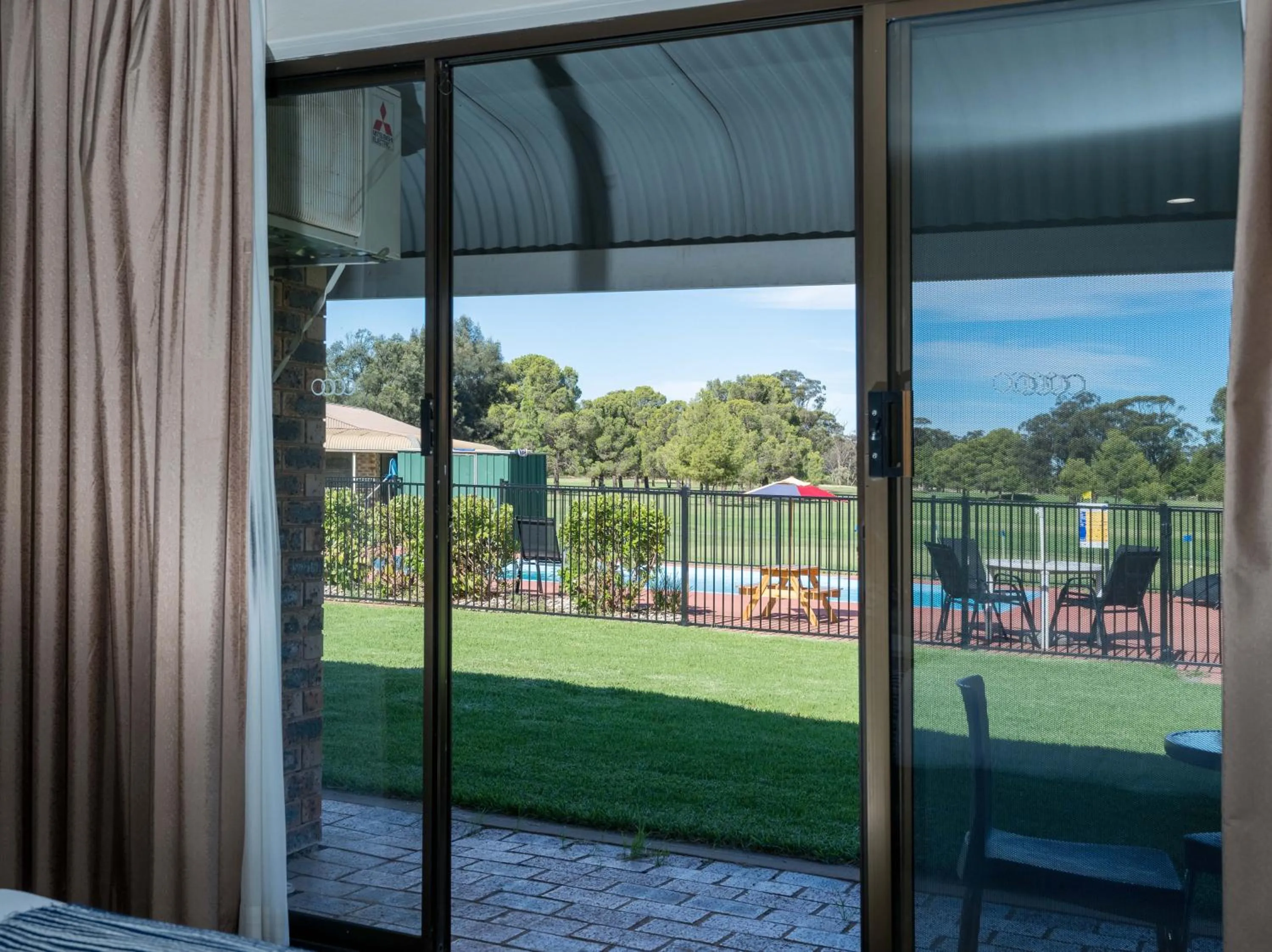 Pool view in Club Inn Motel