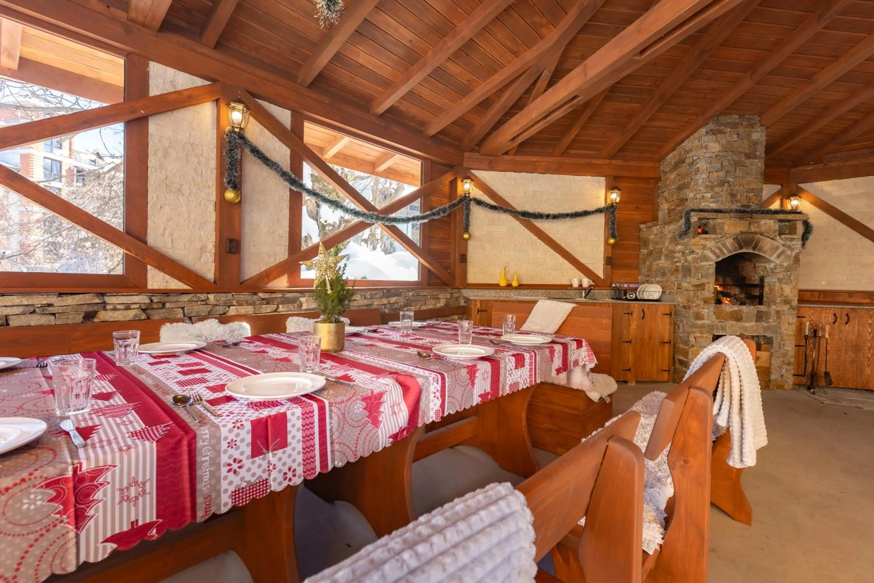 BBQ facilities in Pirin Sense Apartment Complex