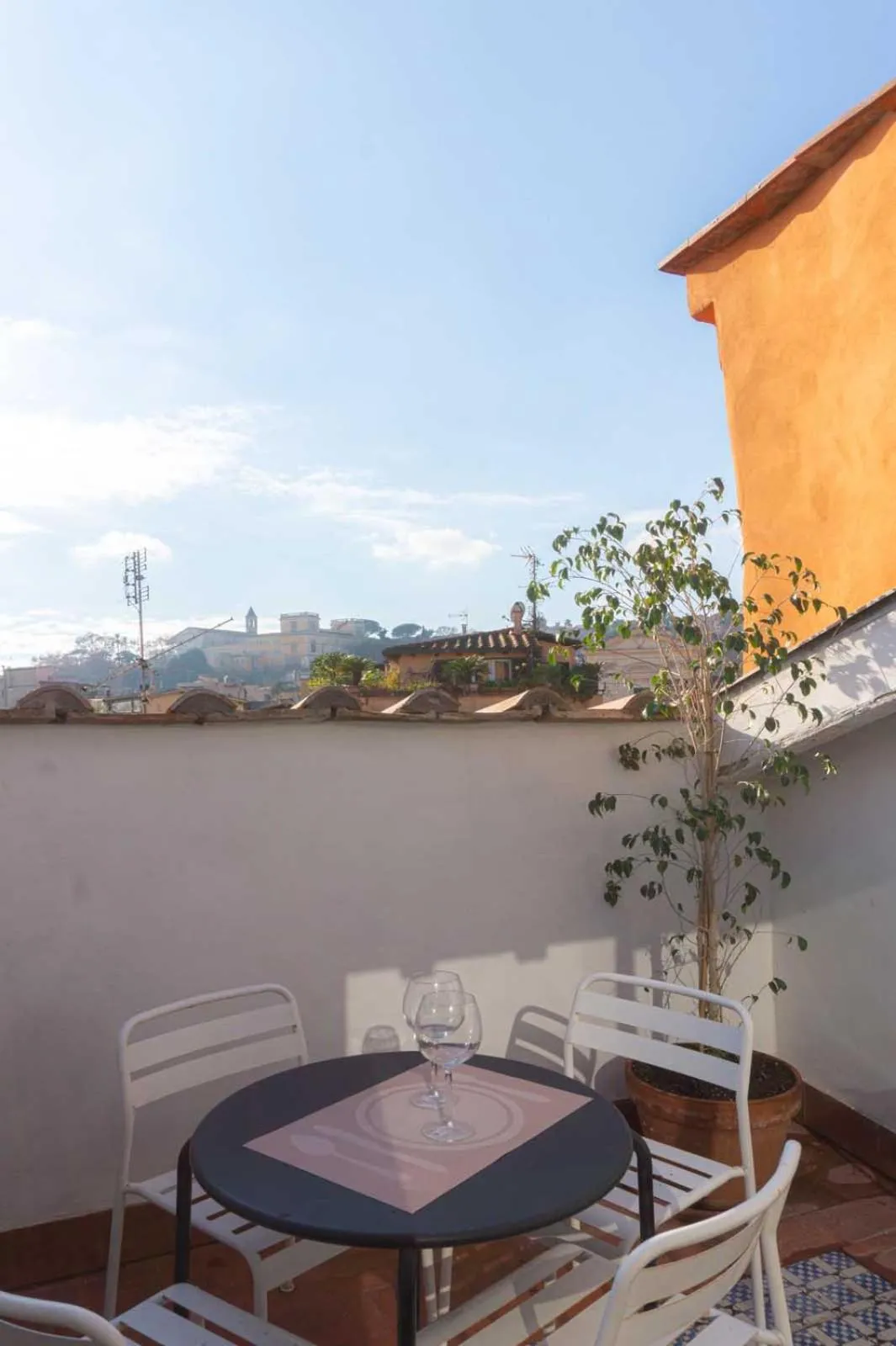 Balcony/Terrace in Lusso e panorama senza paragoni, Loft Trastevere