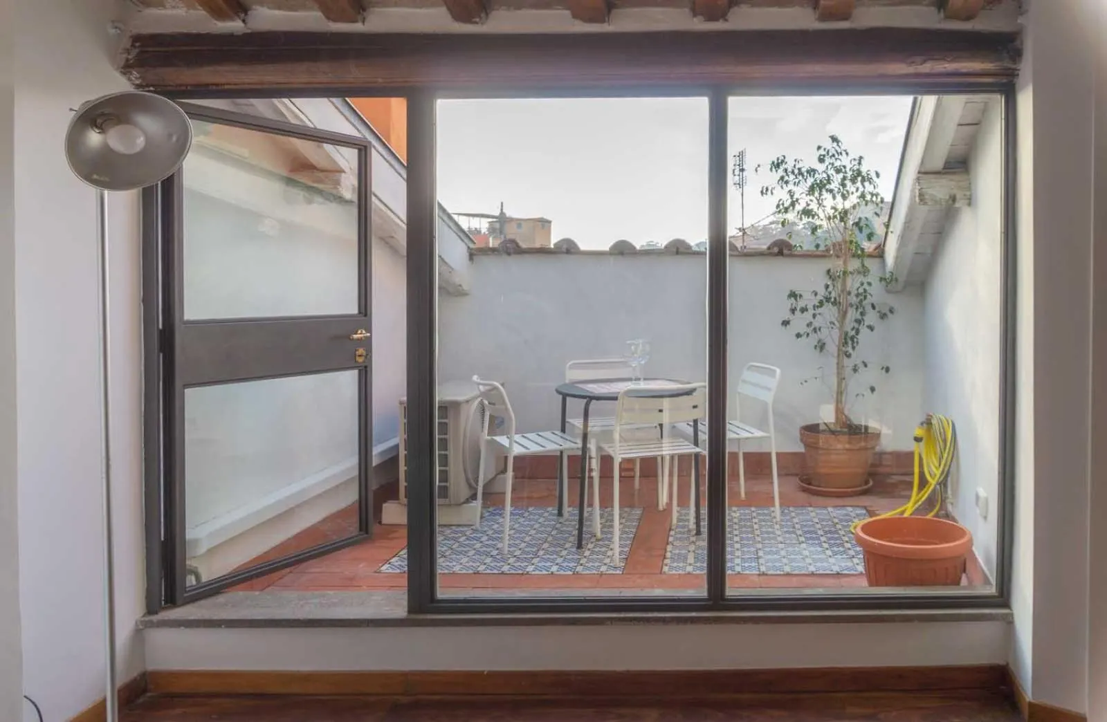 Balcony/Terrace in Lusso e panorama senza paragoni, Loft Trastevere