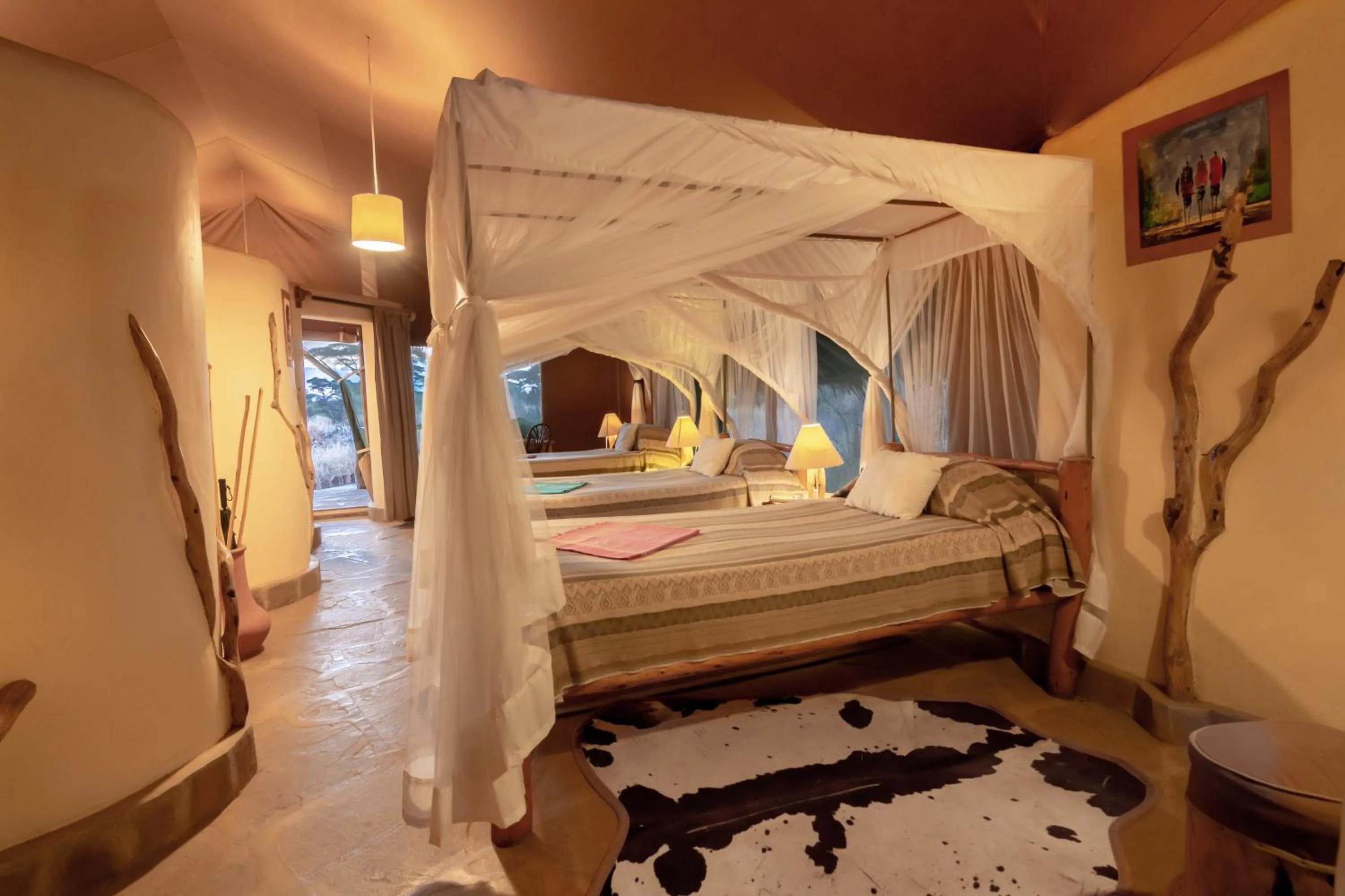 Photo of the whole room, Bed in Kibo Safari Camp