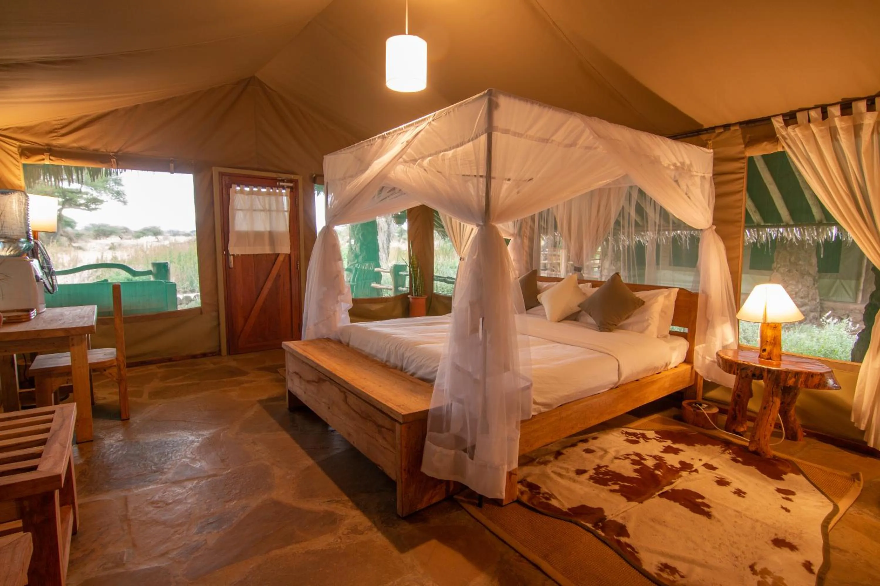 Bedroom, Bed in Kibo Safari Camp