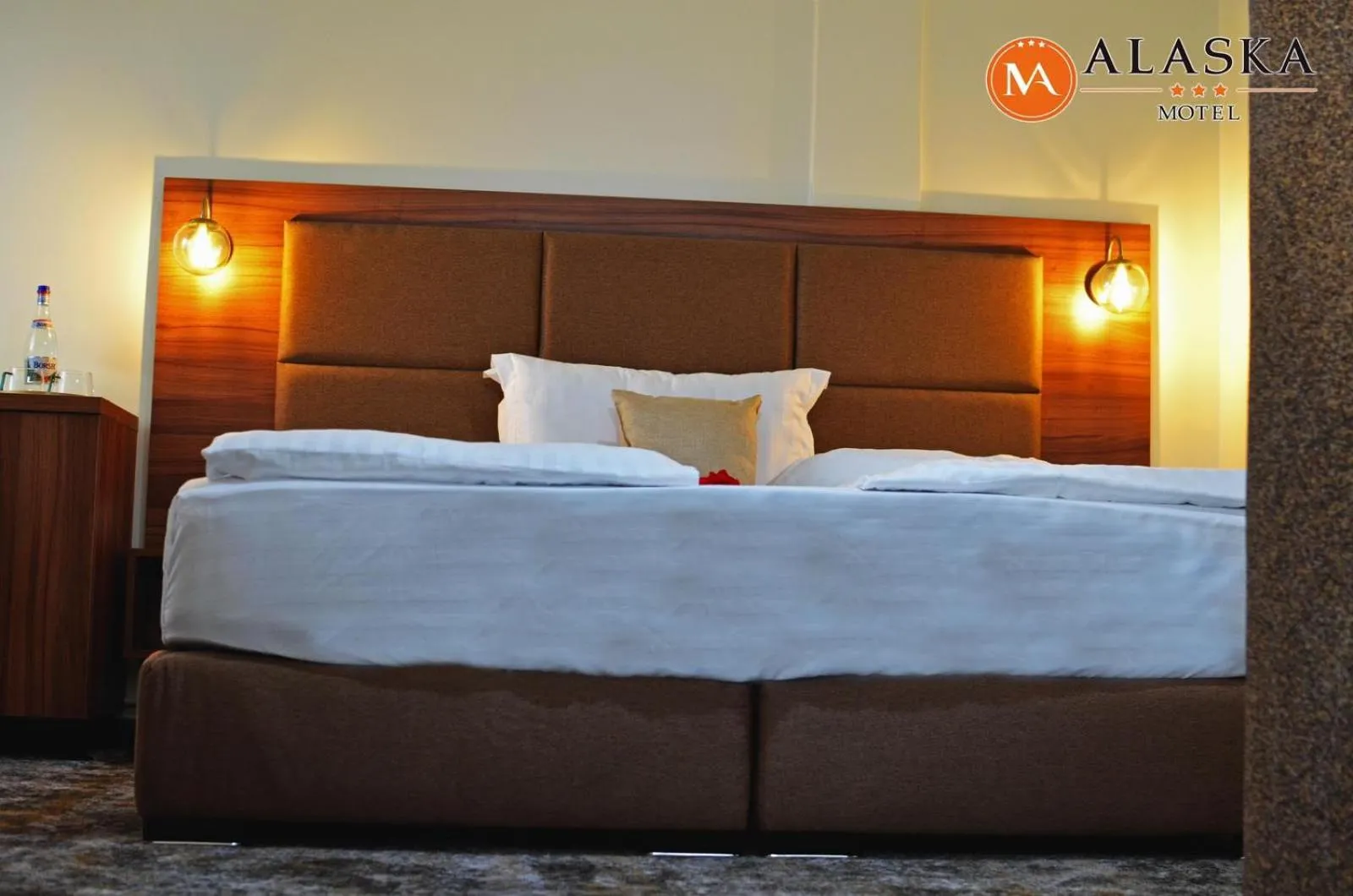 Bed in Motel Alaska