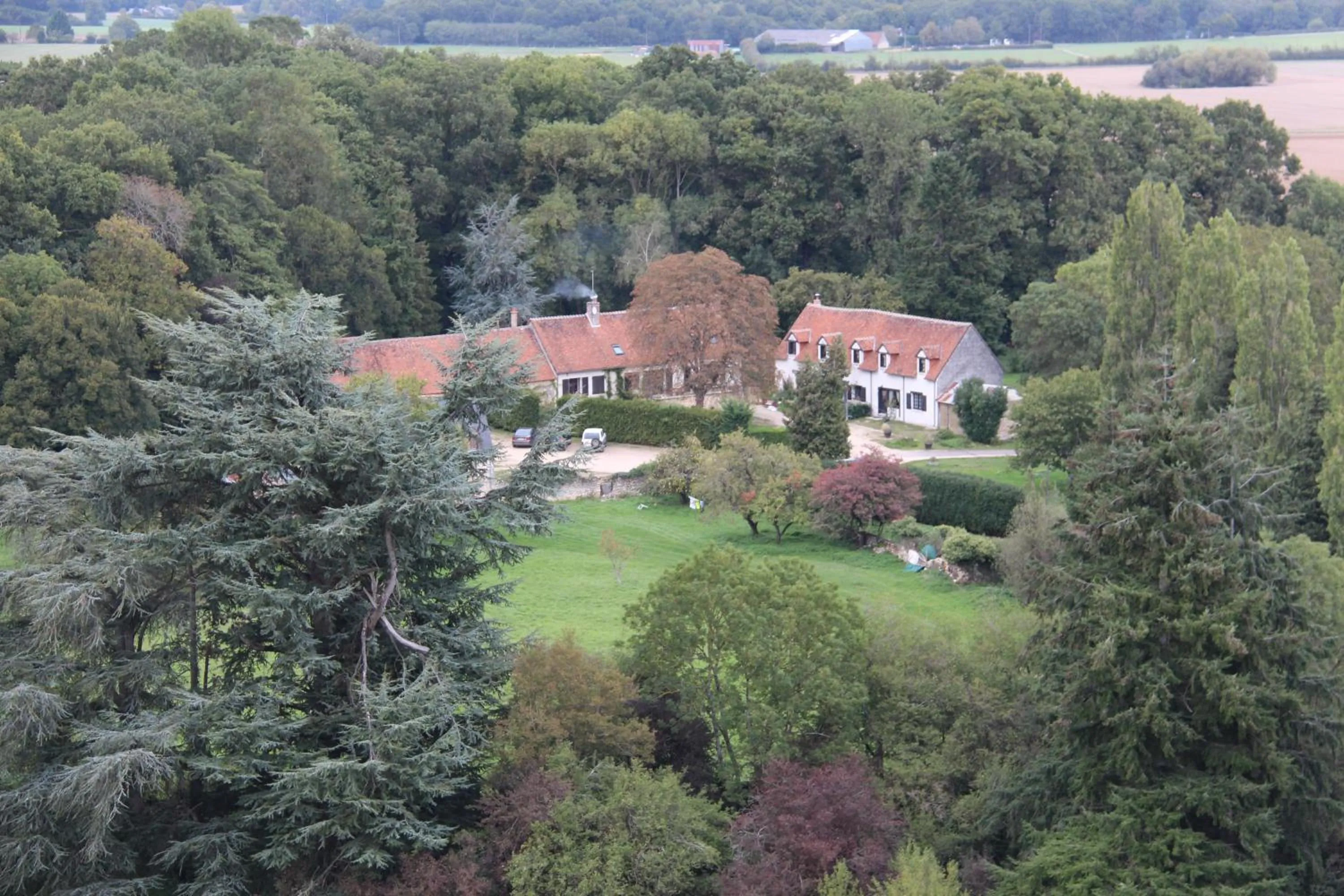 Bird's eye view in B&B La Ferme des Bordes
