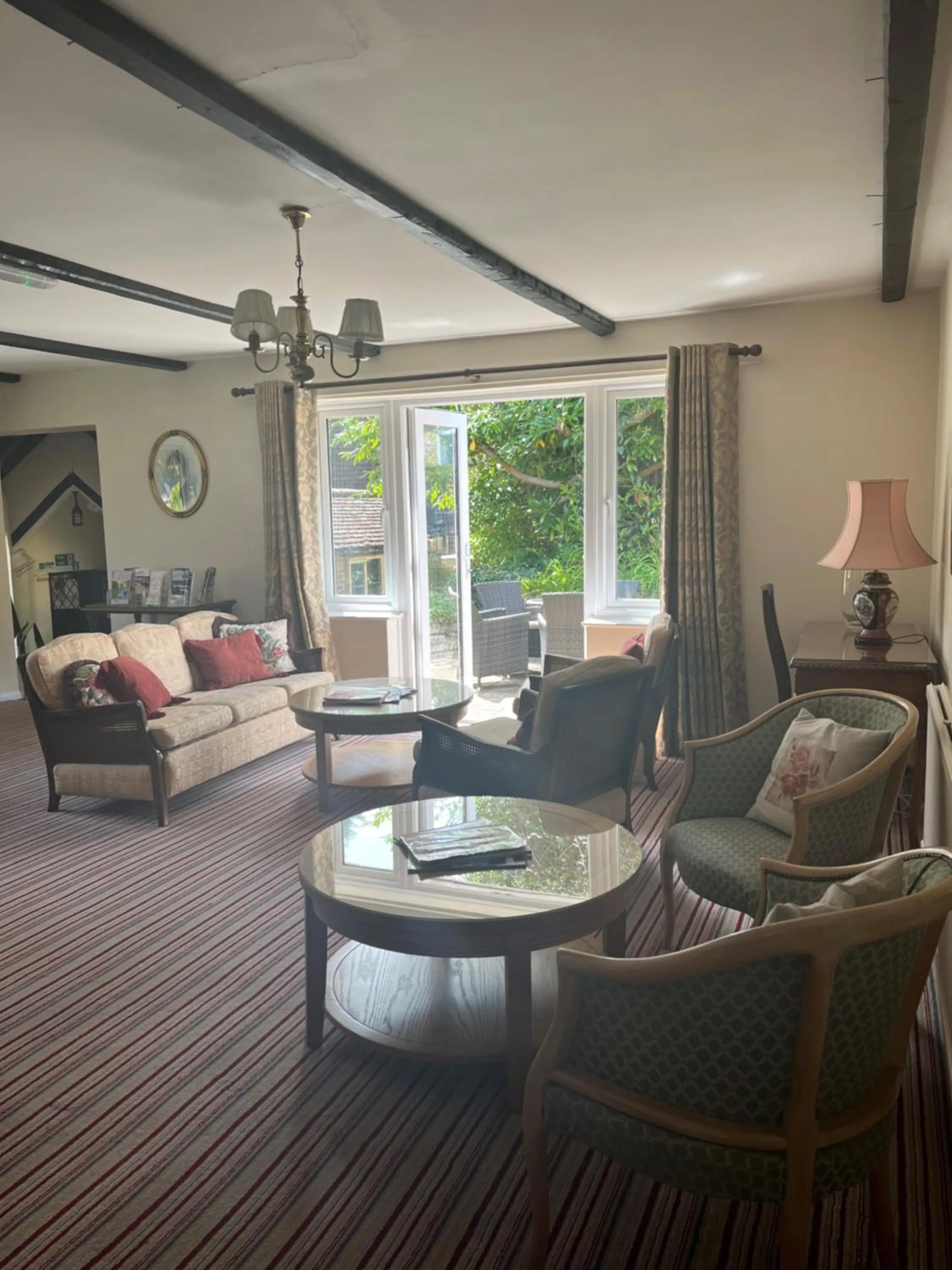 Seating area in The Brickwall Hotel