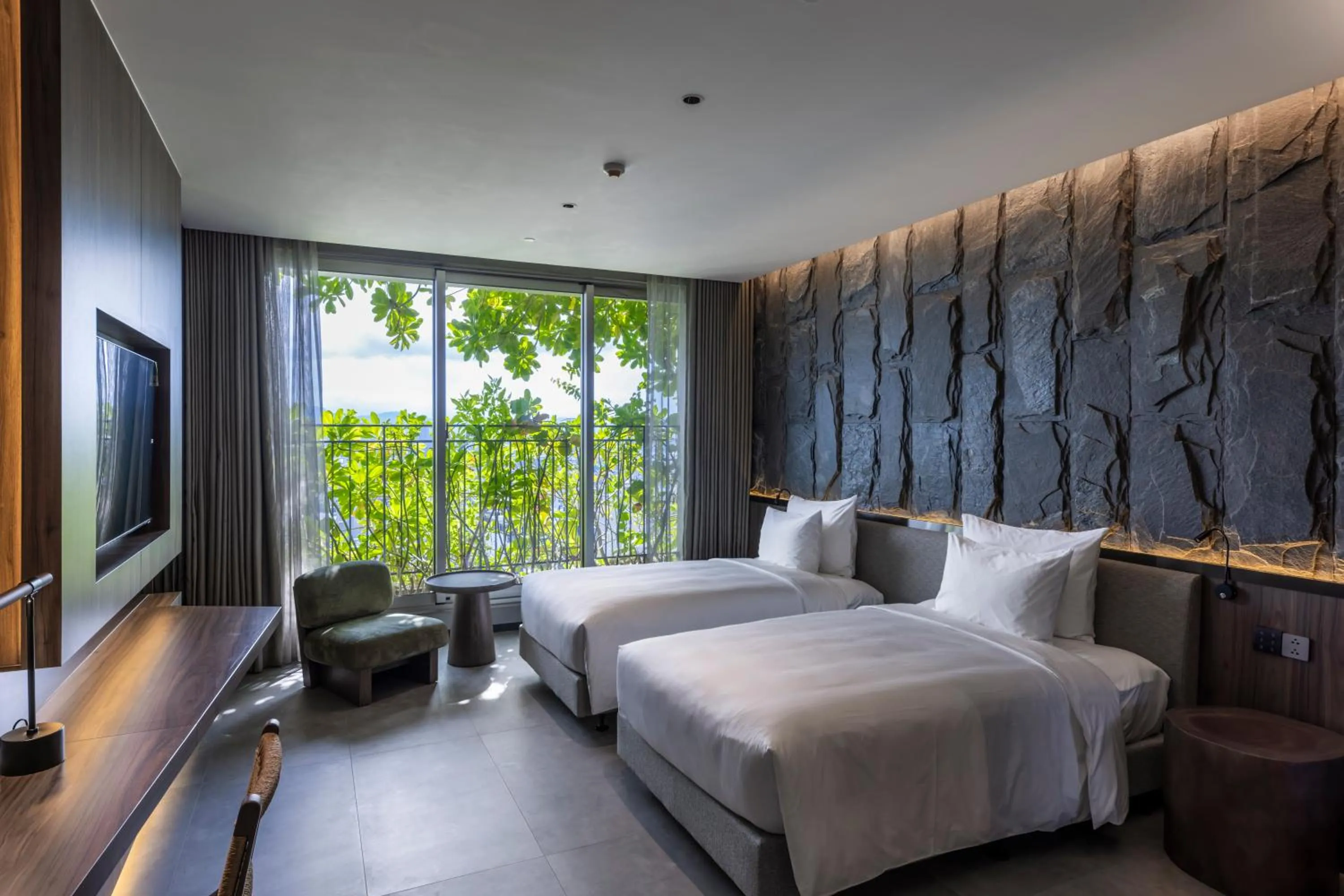 View (from property/room), Bed in M Hotel Danang