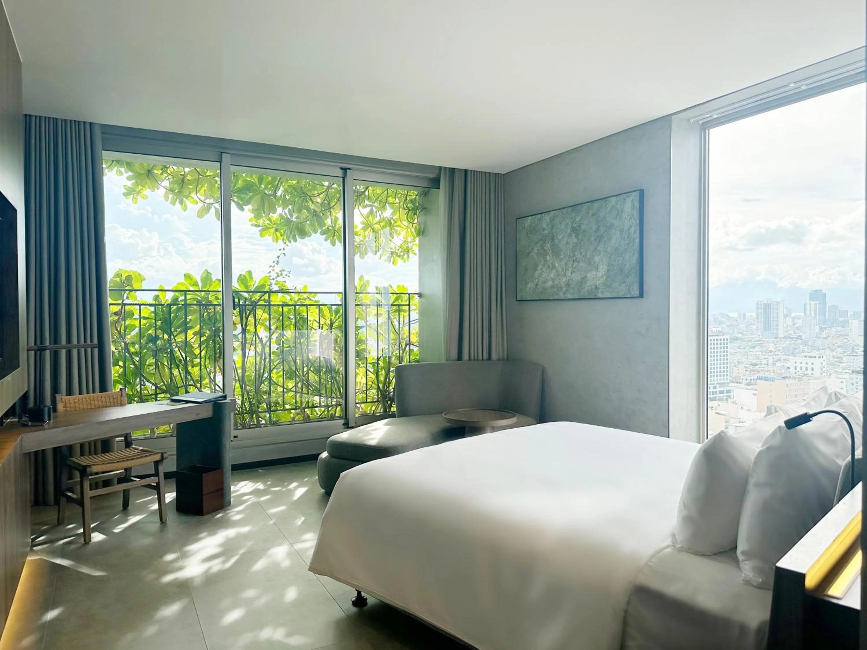 View (from property/room), Bed in M Hotel Danang