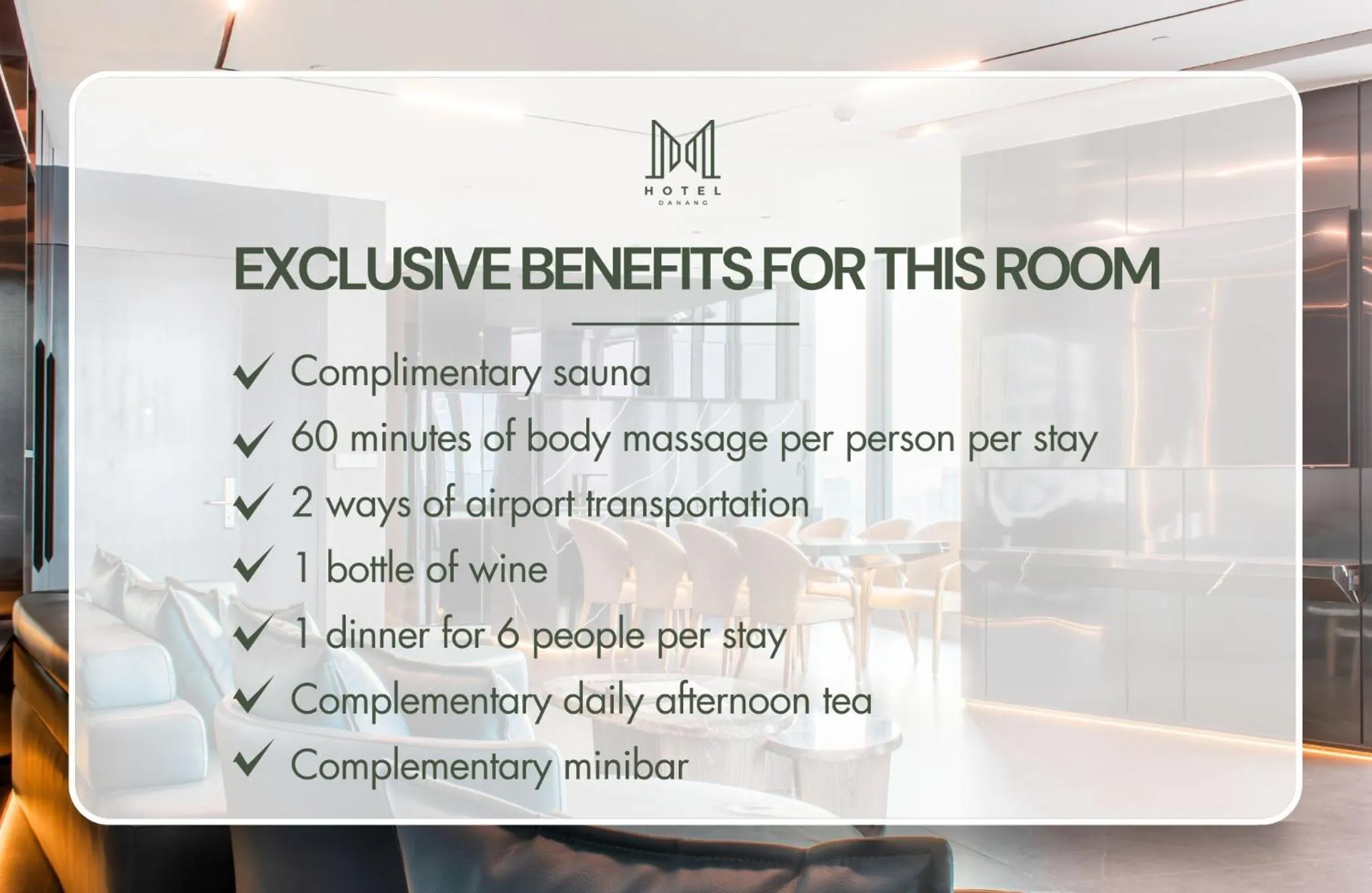 Text overlay in M Hotel Danang