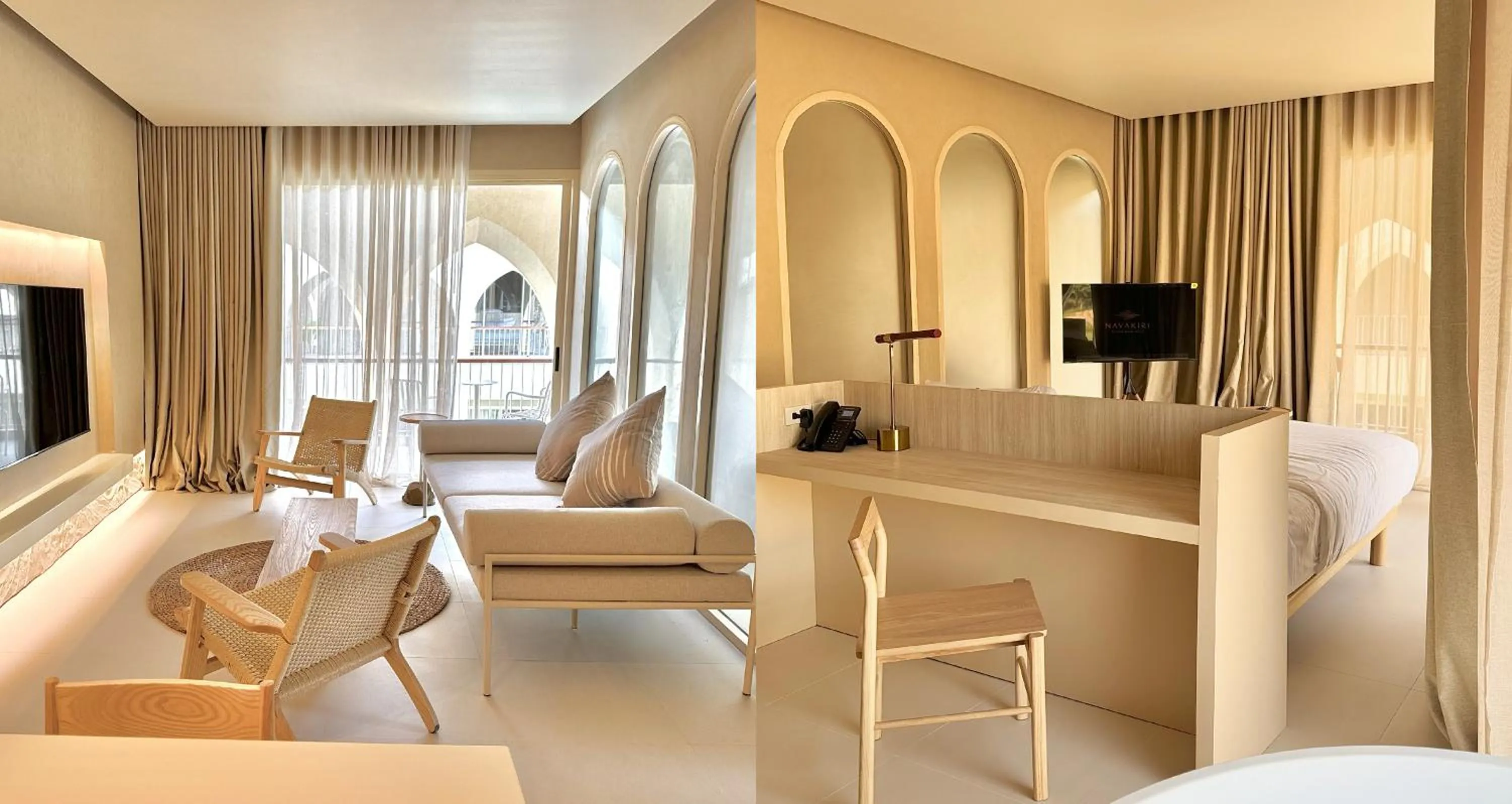 Bed in Navakiri Boutique Resort Satun