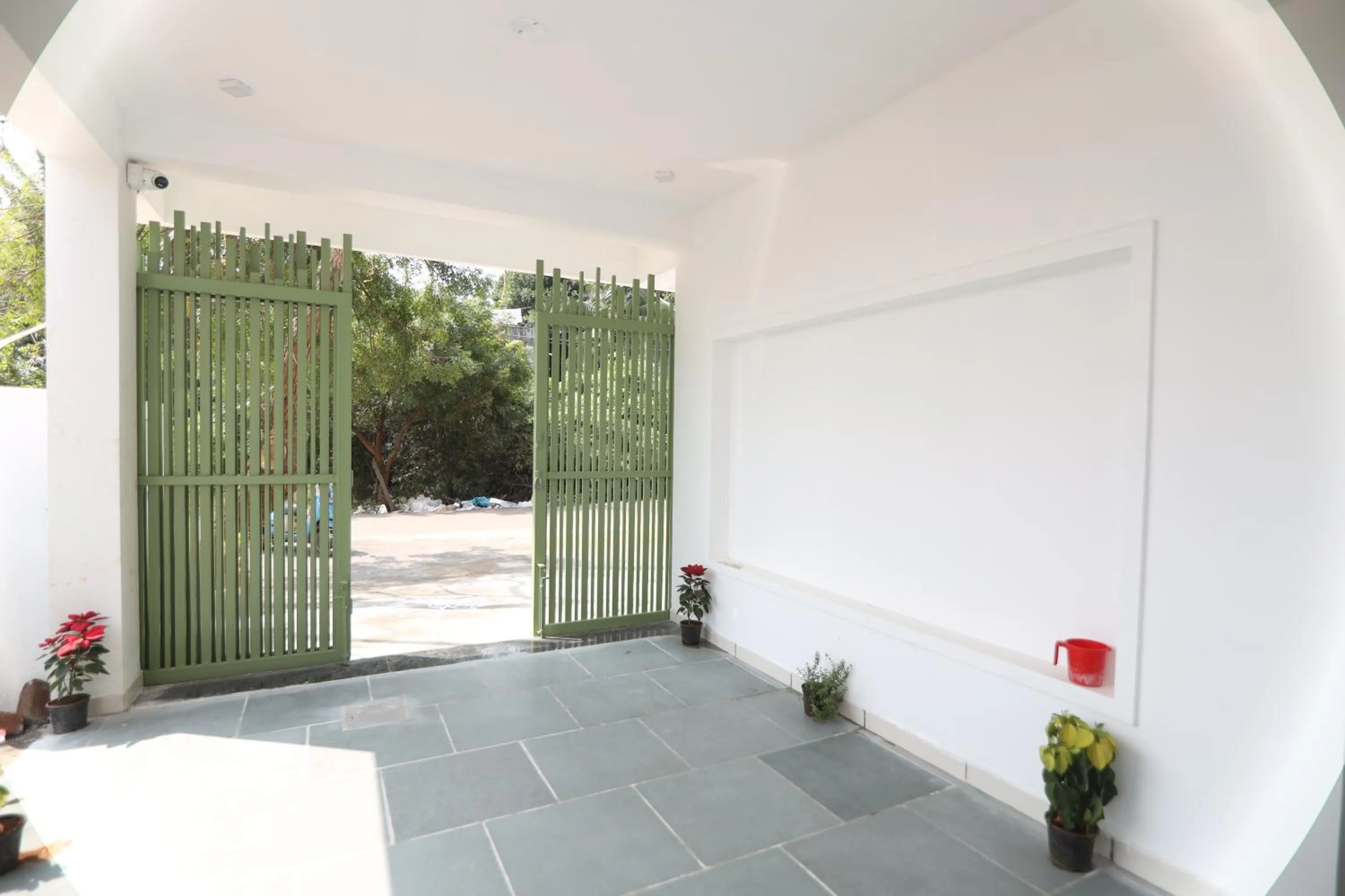 Facade/entrance in J Park Auroville Beach