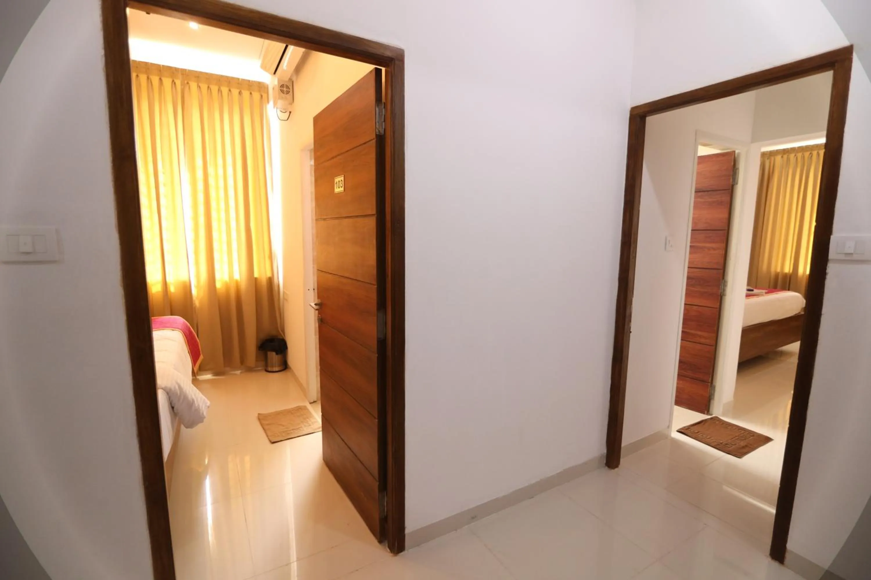 Property building, Bed in J Park Auroville Beach